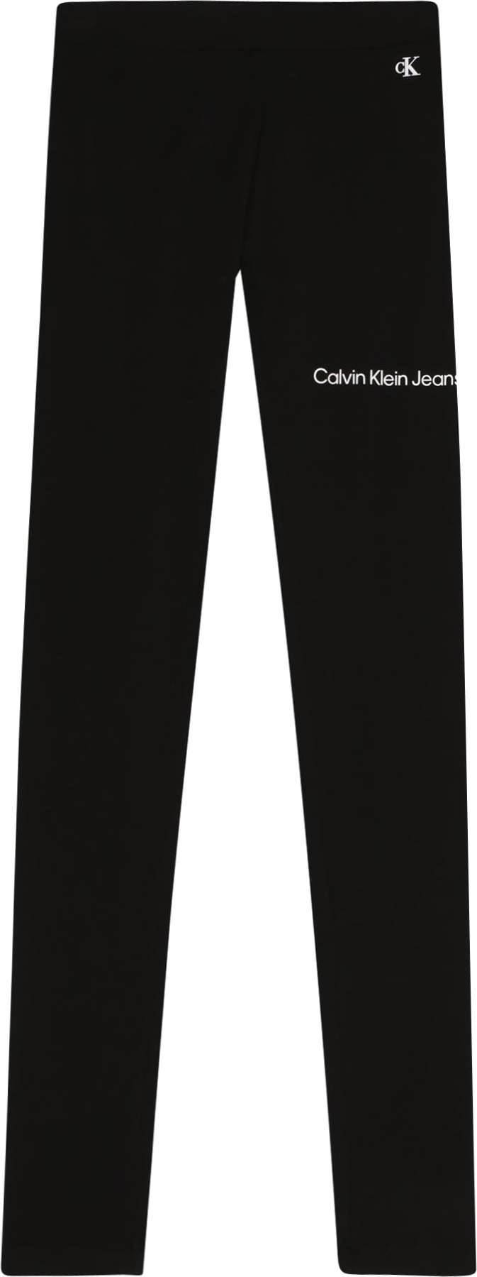 Calvin Klein Jeans Legíny černá / bílá