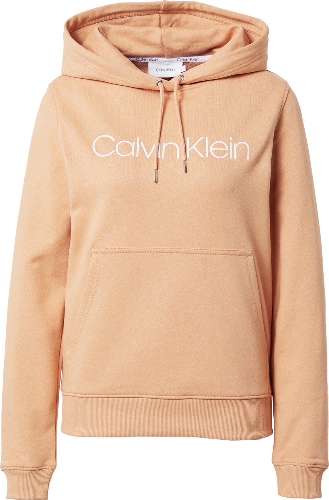 Calvin Klein Mikina meruňková / bílá