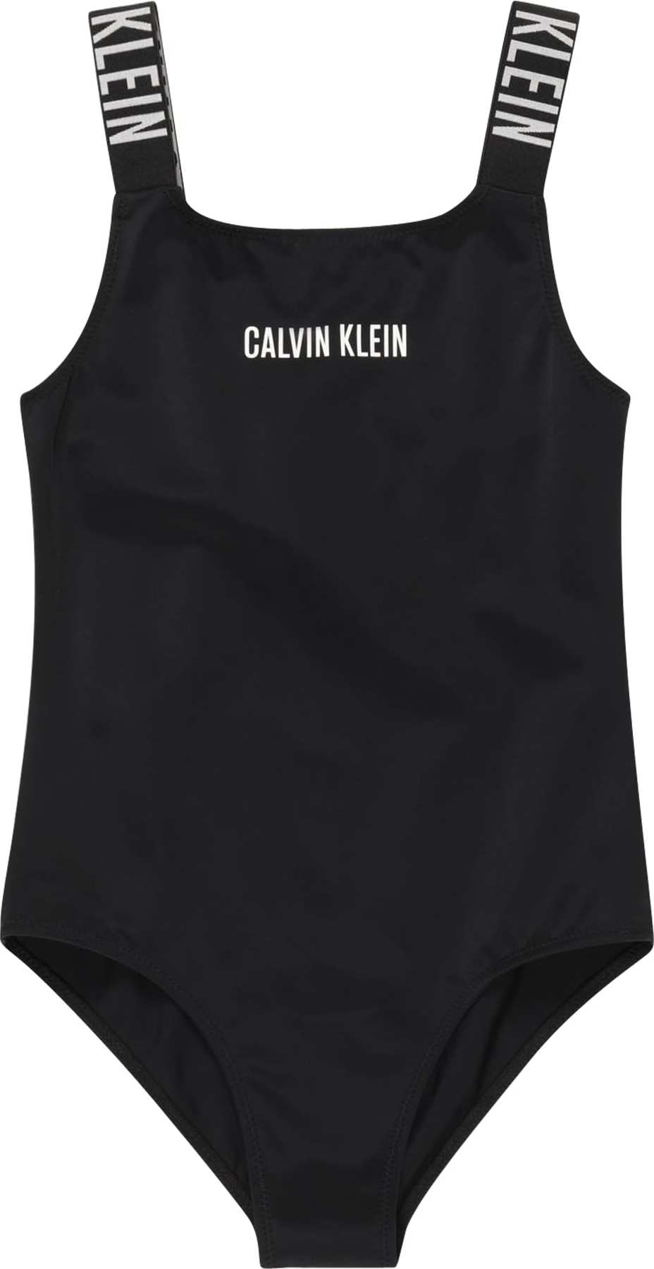 Calvin Klein Swimwear Plavky černá / bílá