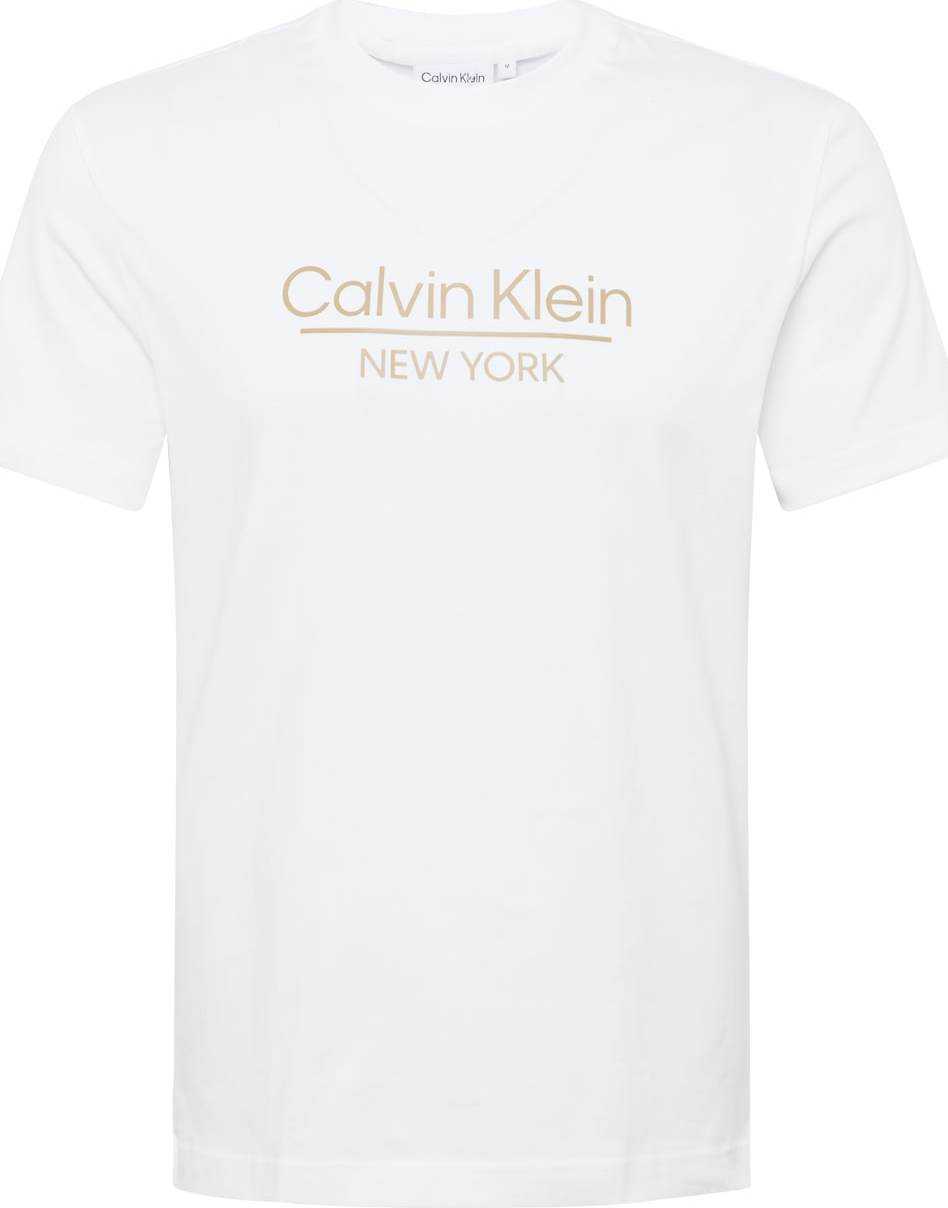 Calvin Klein Tričko světle béžová / offwhite