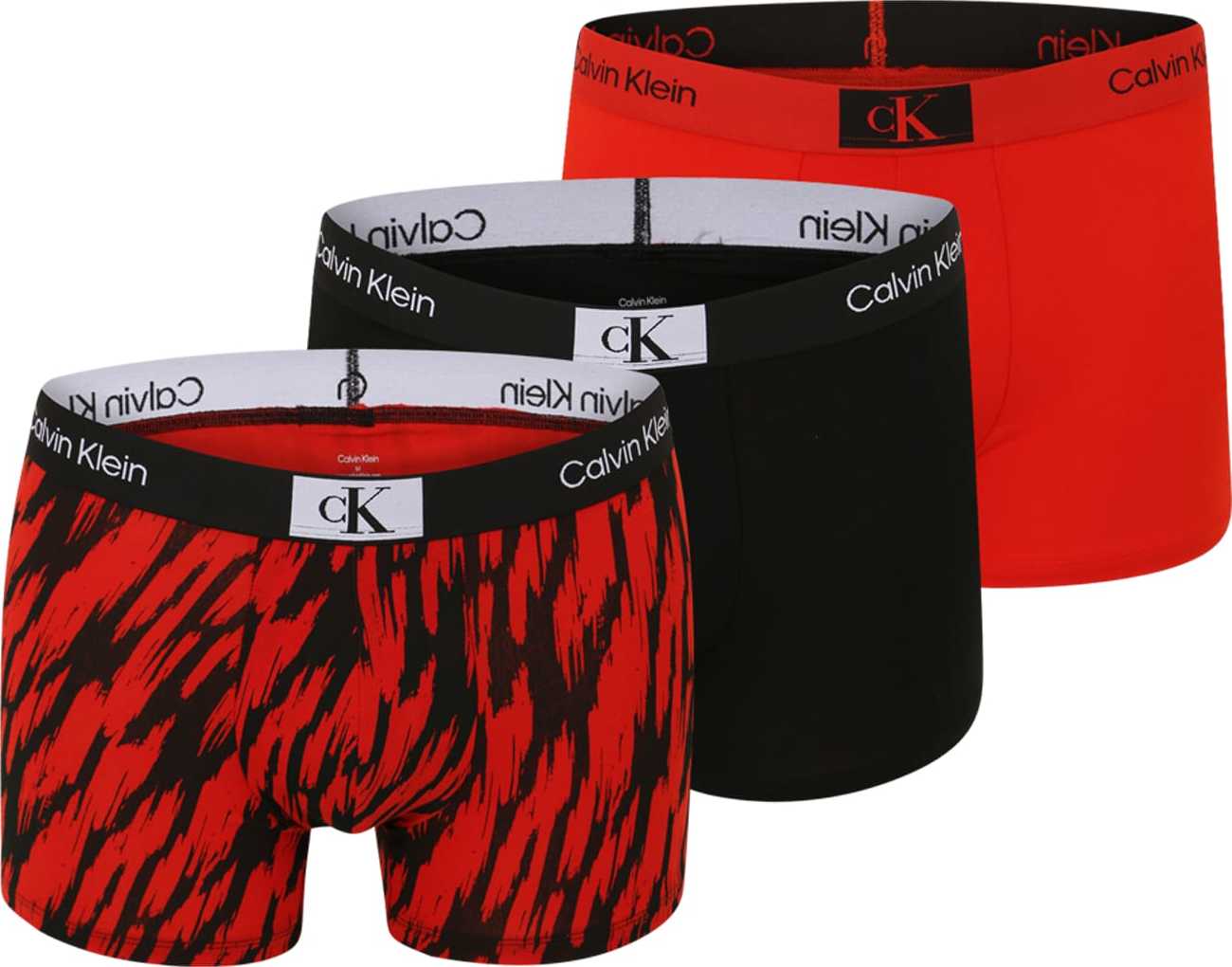 Calvin Klein Underwear Boxerky šedá / červená / černá