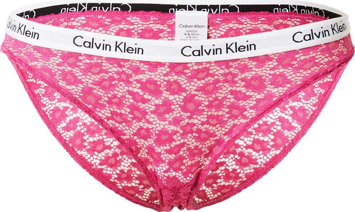 Calvin Klein Underwear Kalhotky pink / černá / bílá