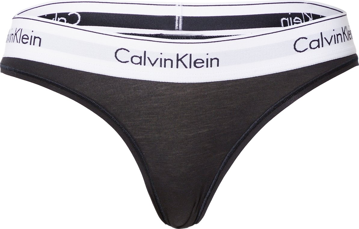 Calvin Klein Underwear Tanga světle šedá / černá / bílá