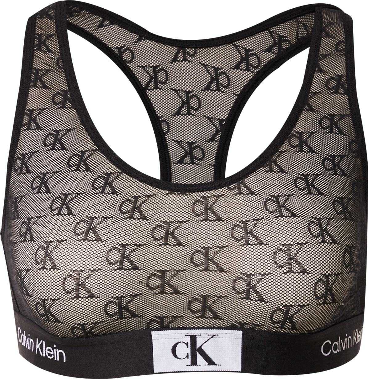 Calvin Klein Underwear Podprsenka černá / bílá