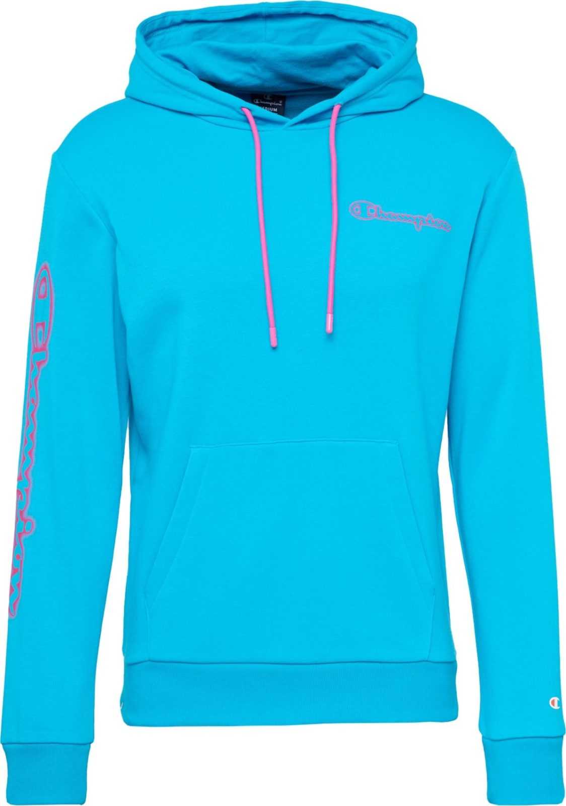 Champion Authentic Athletic Apparel Mikina nebeská modř / pink