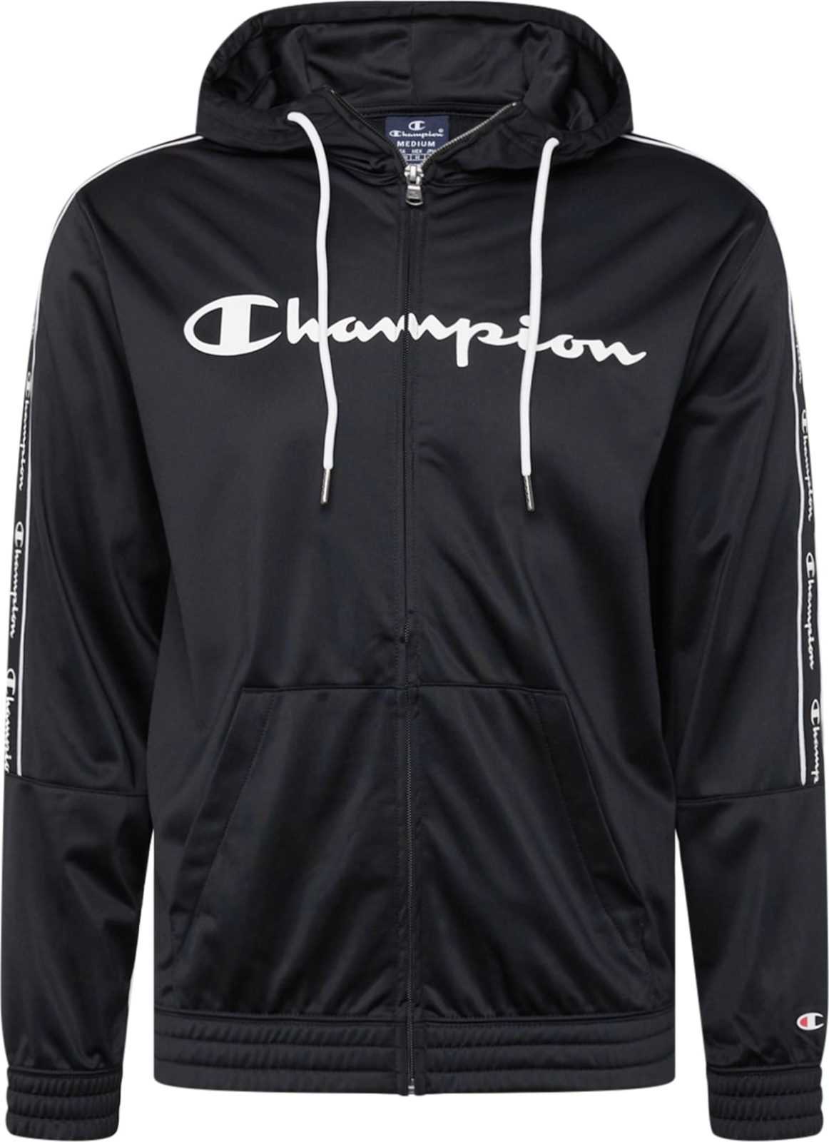 Champion Authentic Athletic Apparel Mikina černá / bílá