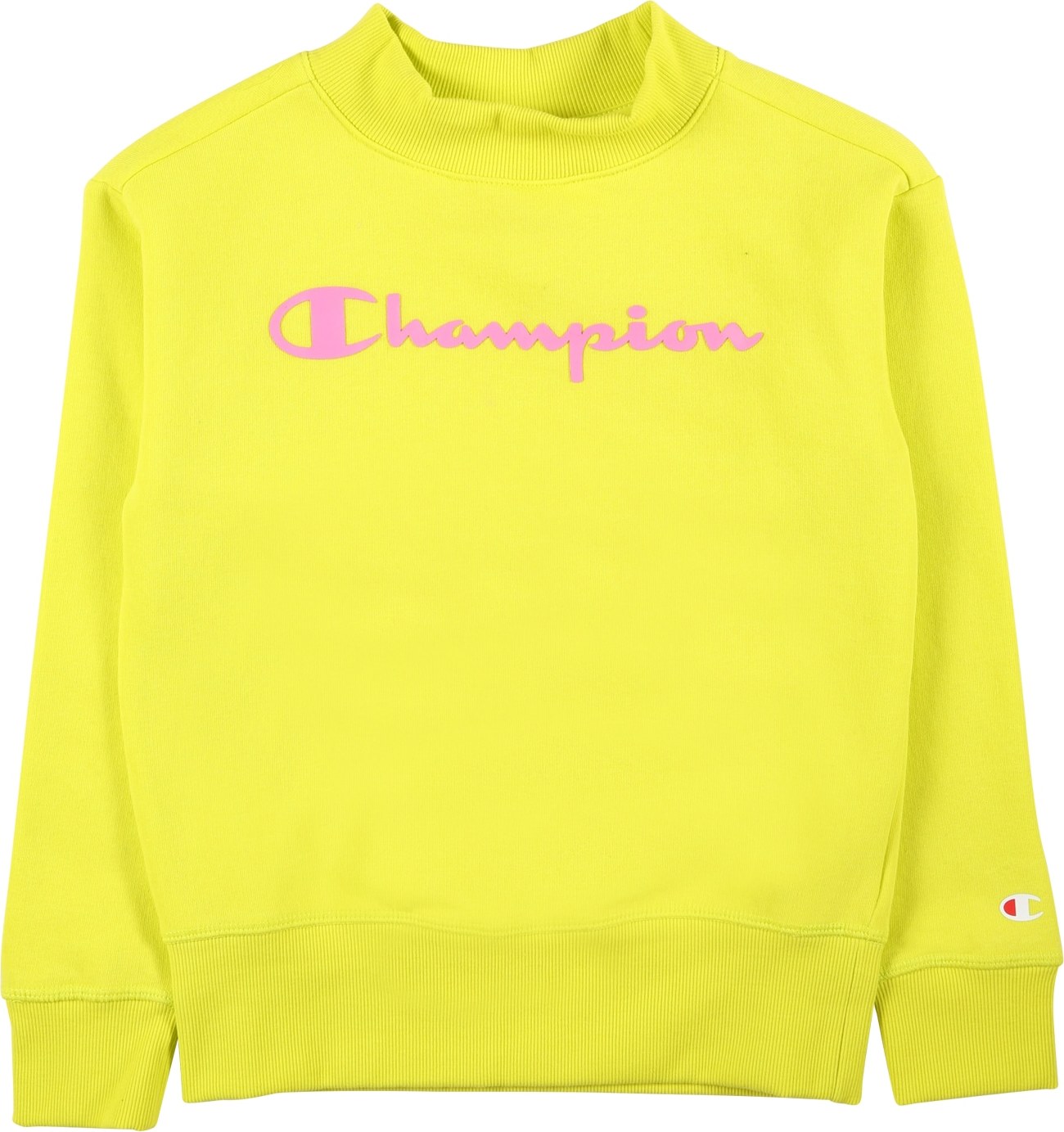 Champion Authentic Athletic Apparel Mikina svítivě žlutá / pink / bílá