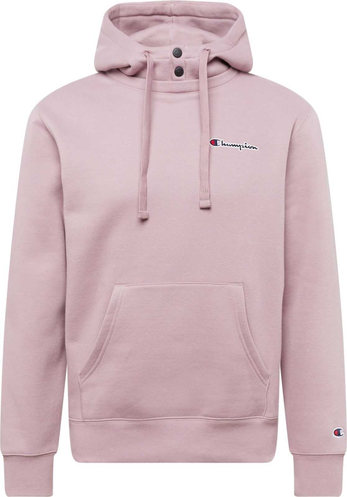 Champion Authentic Athletic Apparel Mikina tmavě modrá / růžová / jasně červená / bílá