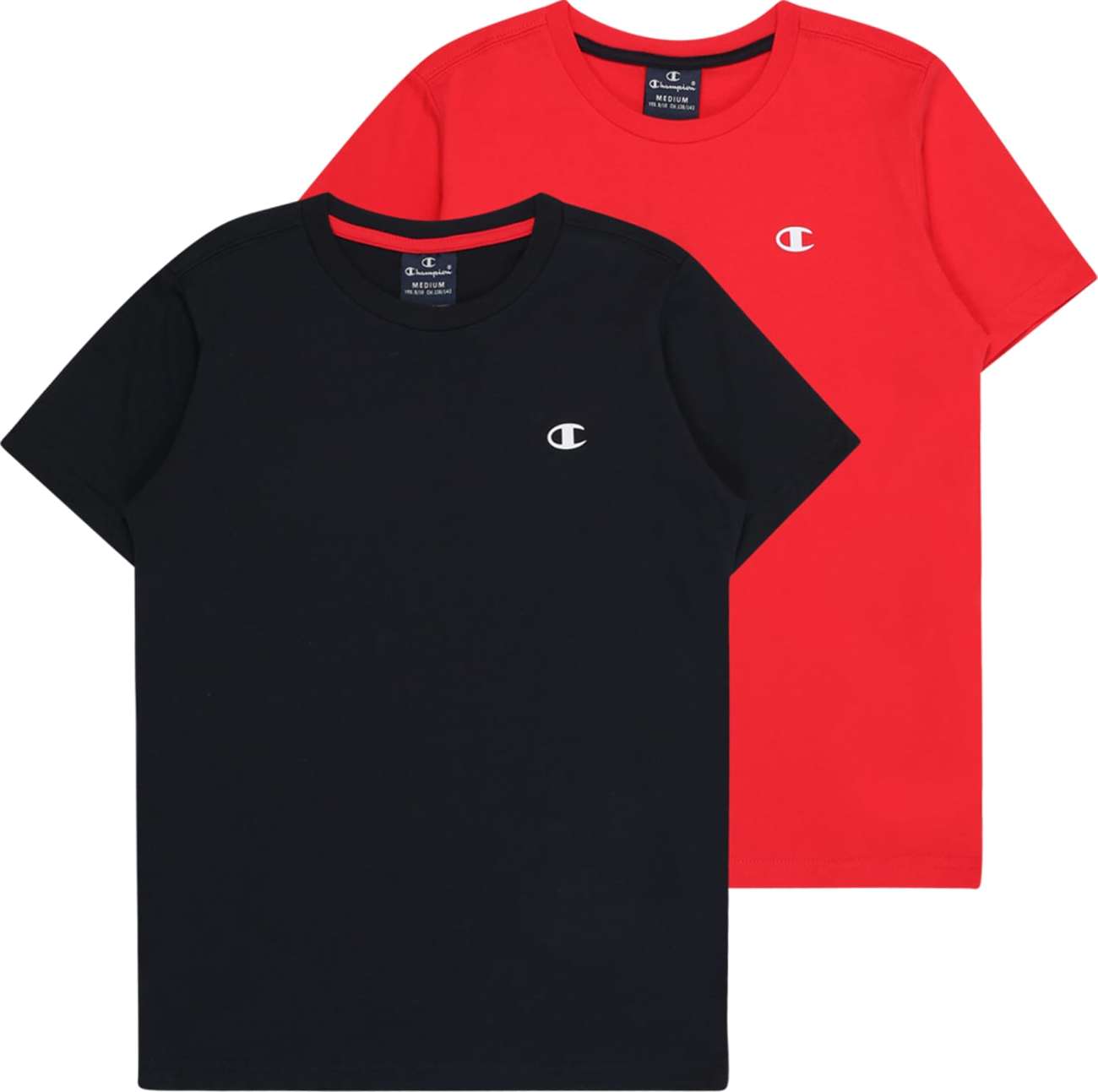 Champion Authentic Athletic Apparel Tričko červená / černá / bílá