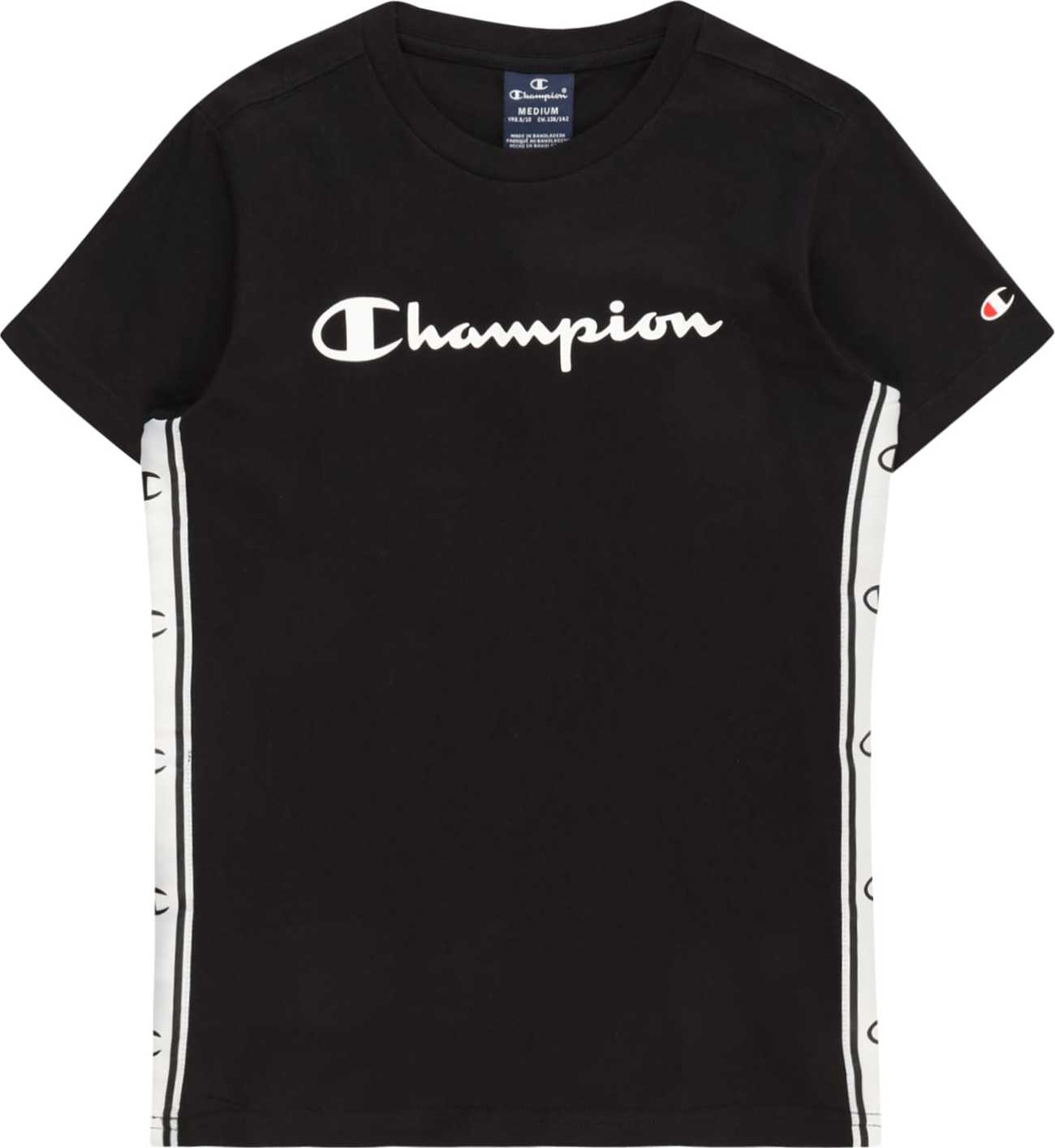 Champion Authentic Athletic Apparel Tričko červená / černá / bílá