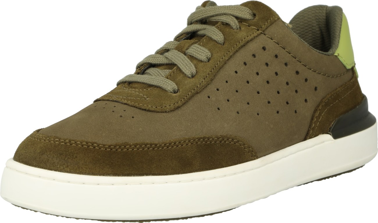 CLARKS Tenisky 'CourtLite Tor' khaki / světle zelená