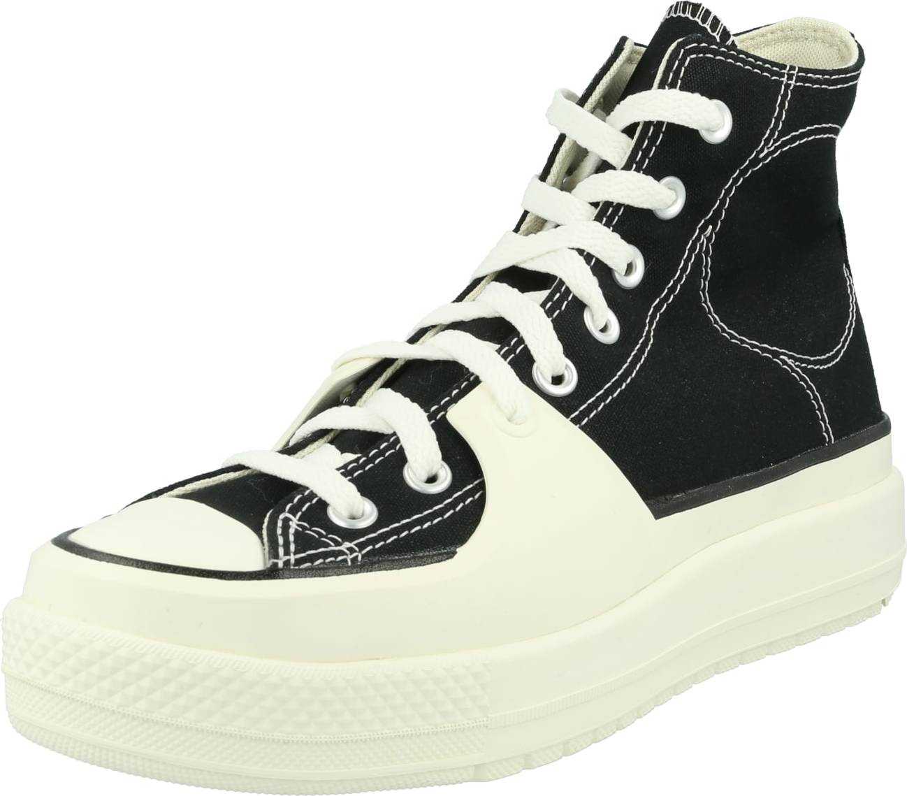 CONVERSE Kotníkové tenisky 'Chuck Taylor All Star Construct' černá / bílá