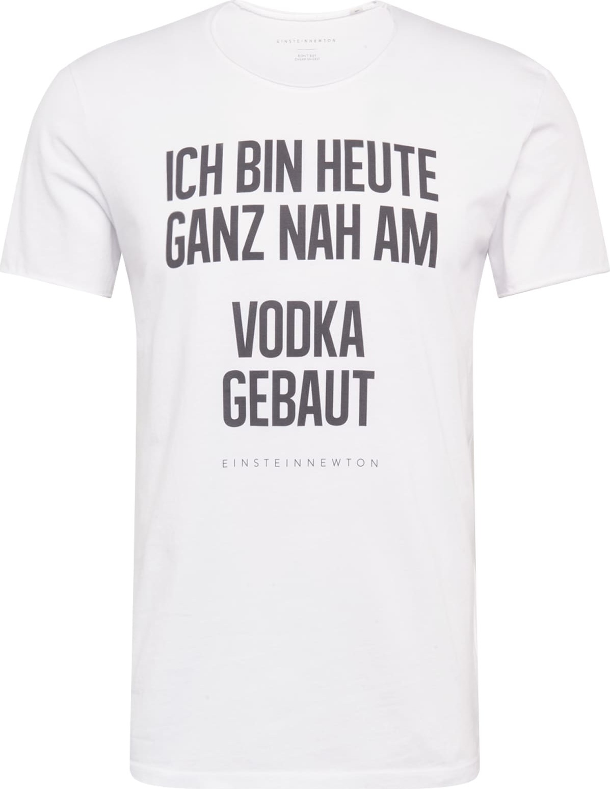 EINSTEIN & NEWTON Tričko 'VODKA BASS' černá / bílá