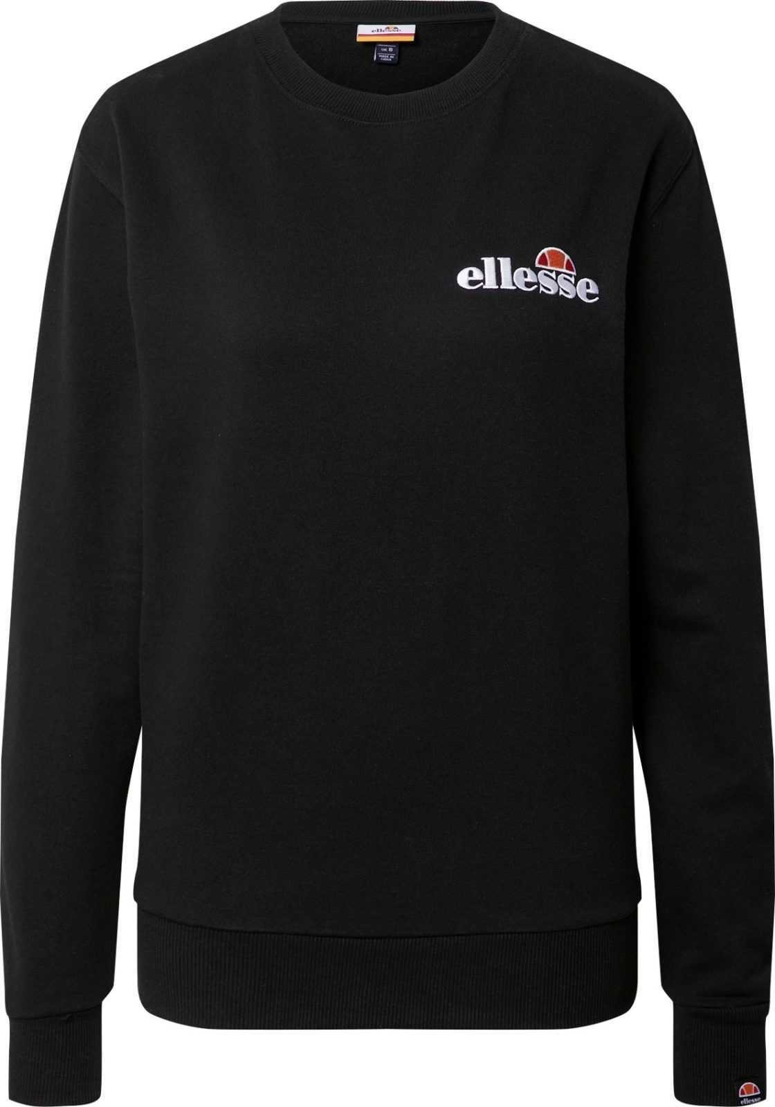 ELLESSE Mikina 'TRIOME' černá / bílá