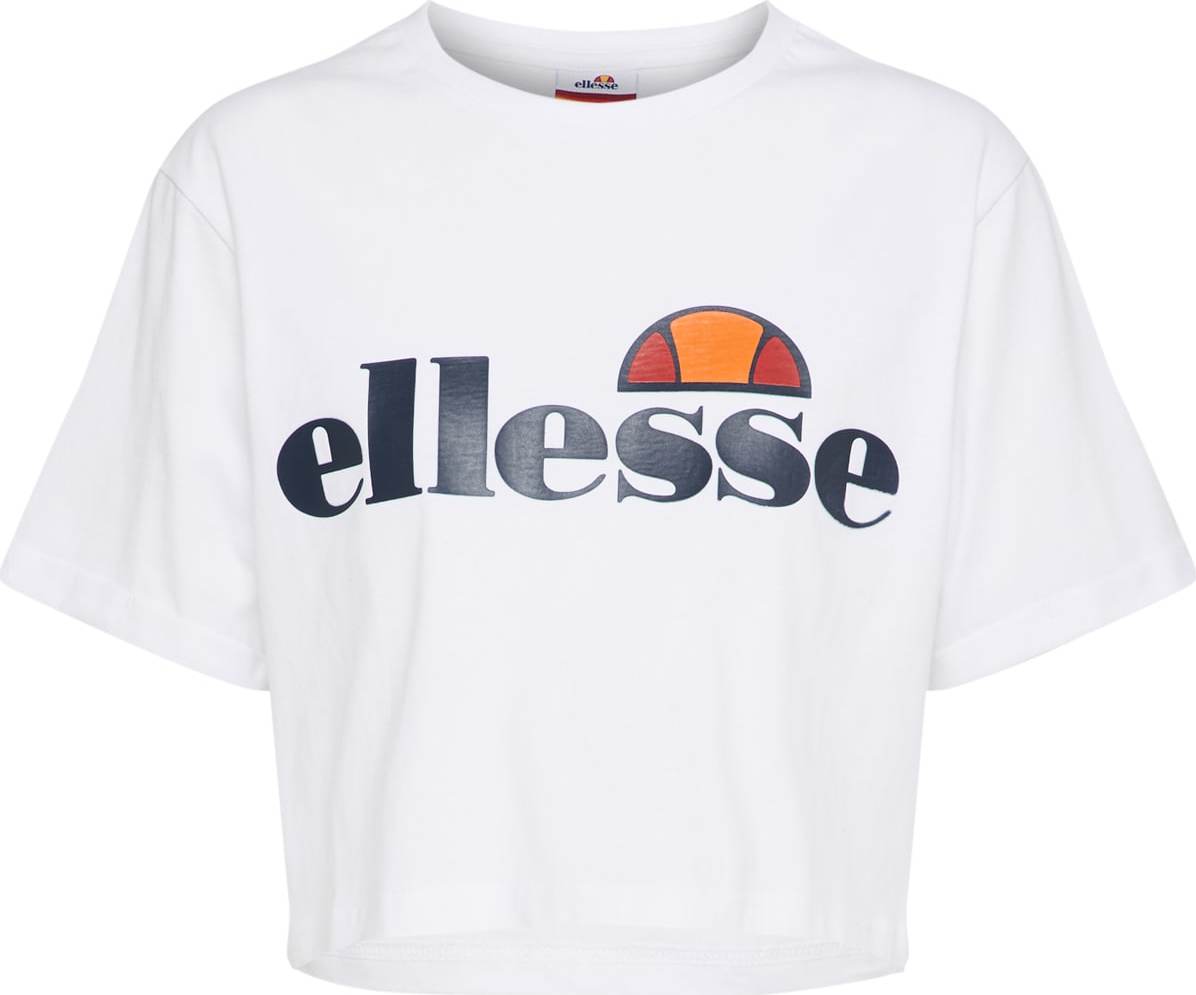 ELLESSE Tričko 'Alberta' noční modrá / oranžová / červená / bílá