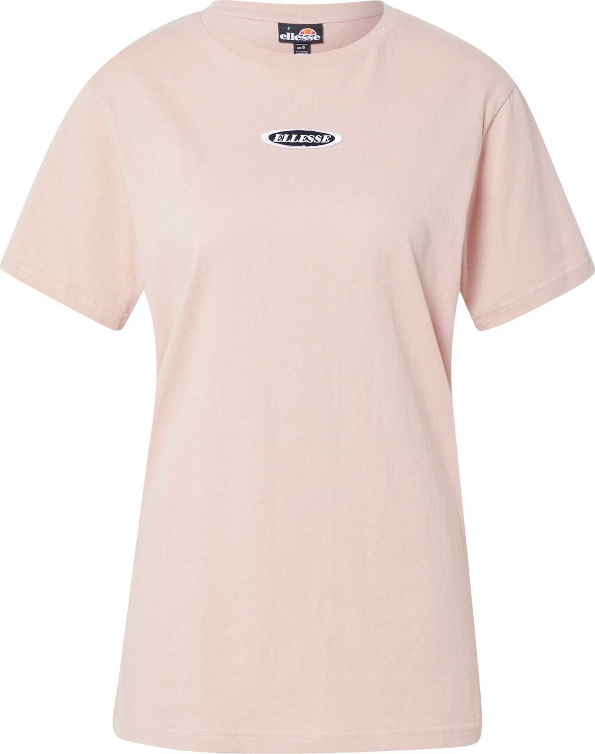 ELLESSE Tričko pink / černá / offwhite