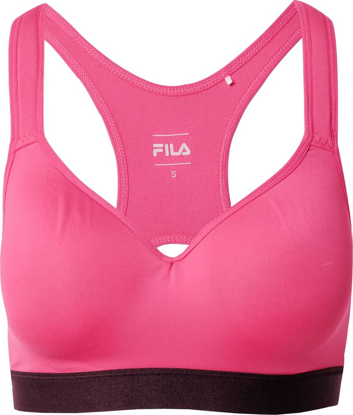 FILA Sportovní podprsenka 'REUT' pink / černá