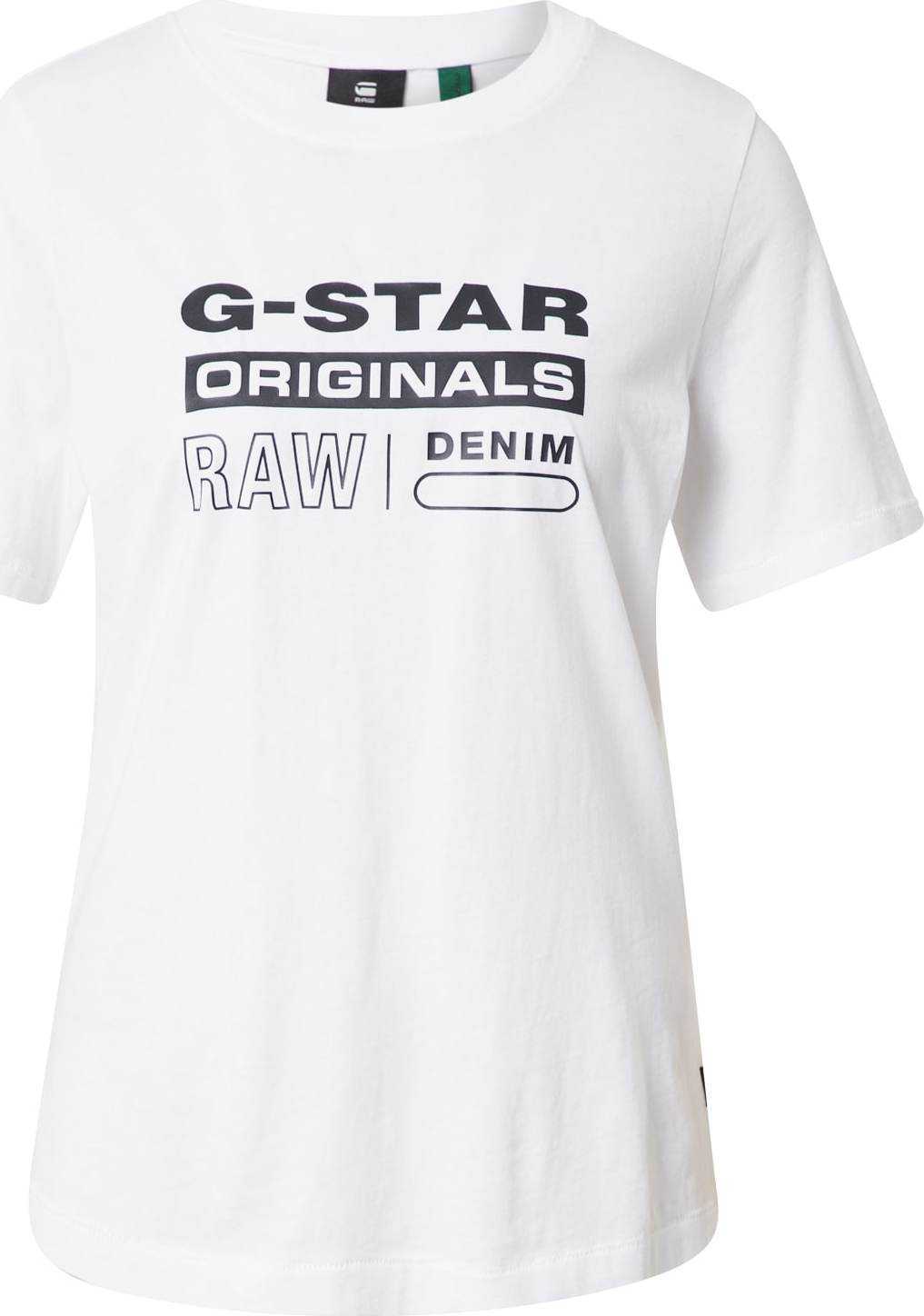 G-Star RAW Tričko černá / bílá