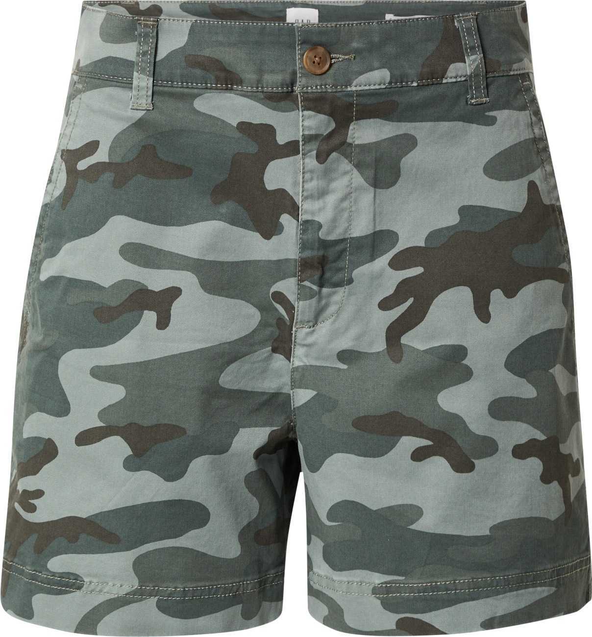 GAP Kalhoty 'V-5' hnědá / zelená / khaki