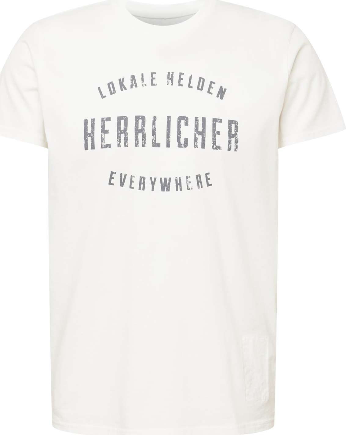 Herrlicher Tričko tmavě šedá / offwhite