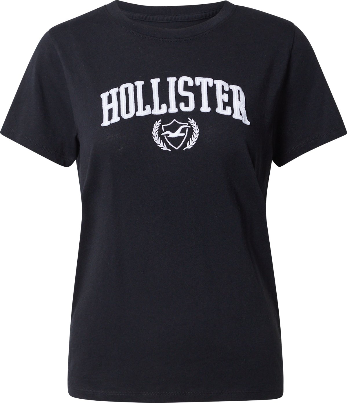 HOLLISTER Tričko černá / bílá