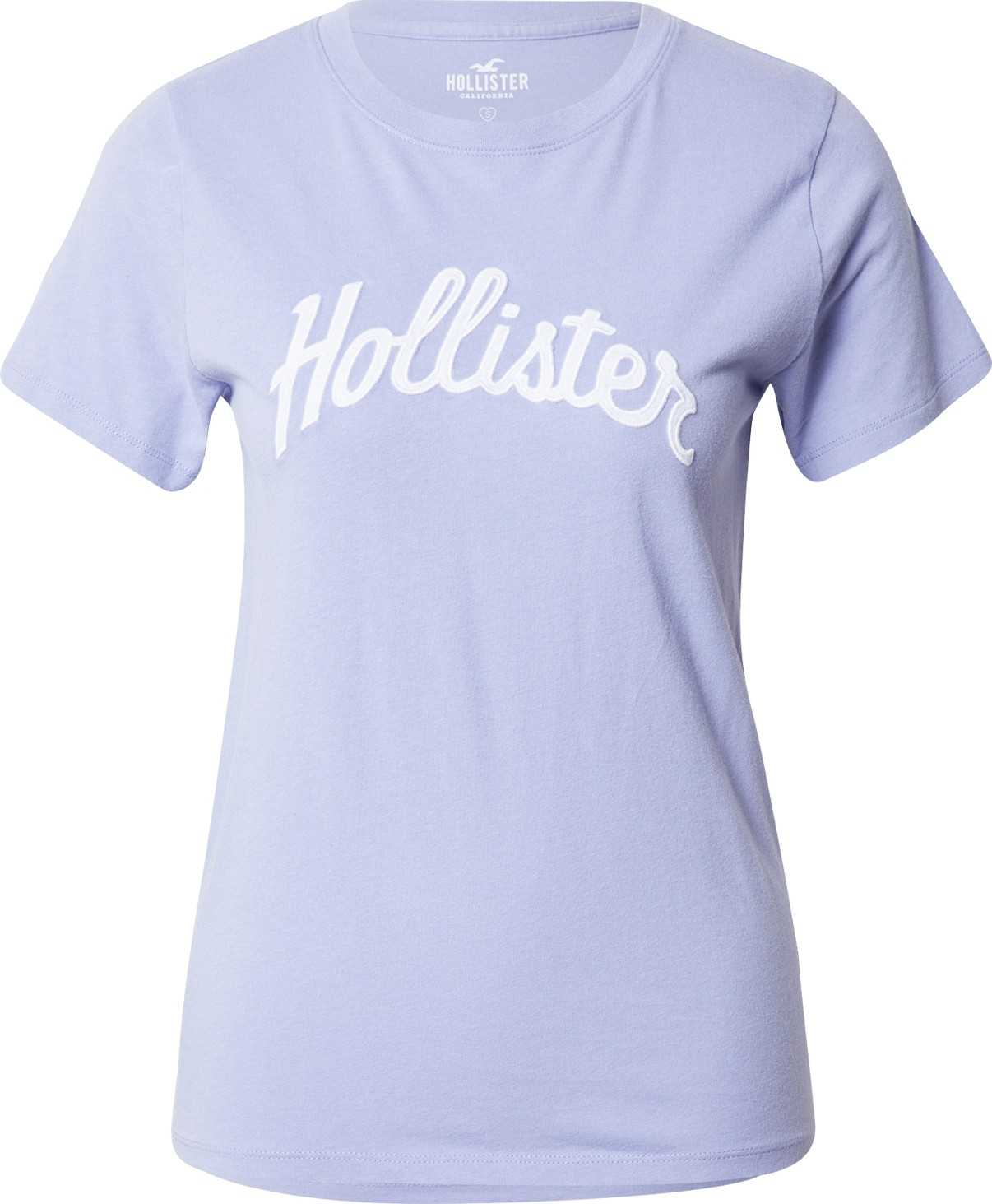 HOLLISTER Tričko opálová / bílá