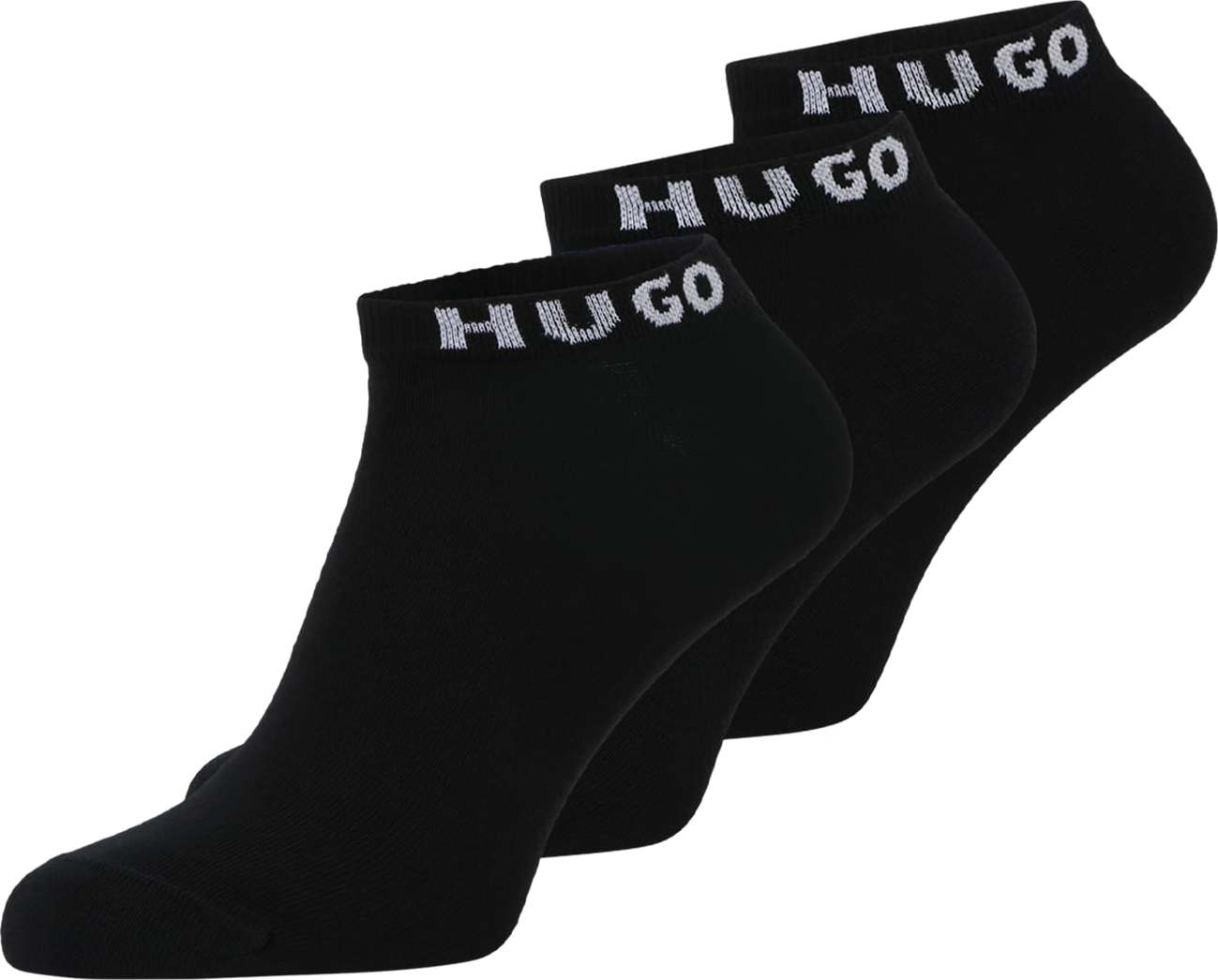 HUGO Ponožky světle šedá / černá