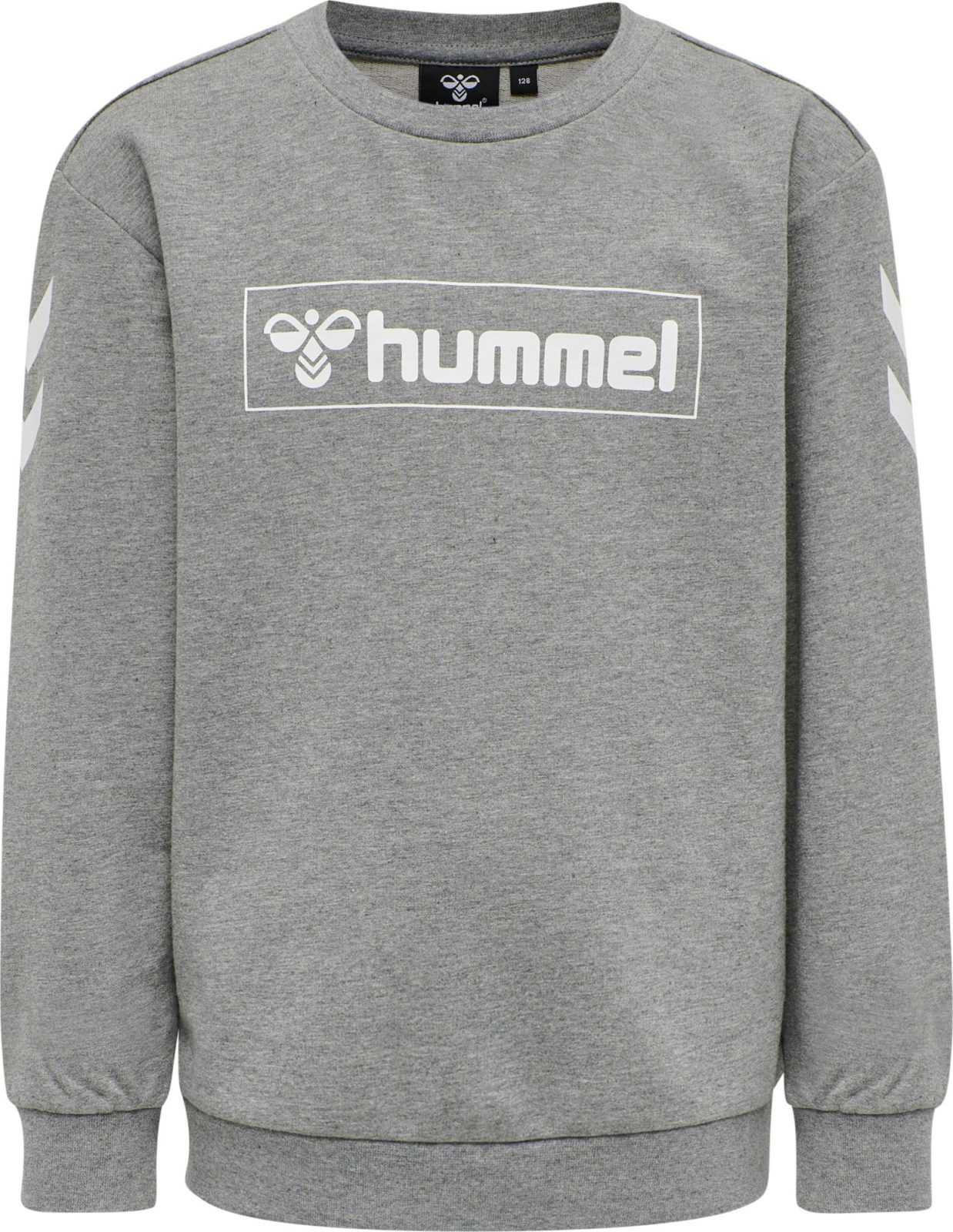 Hummel Mikina šedý melír / bílá