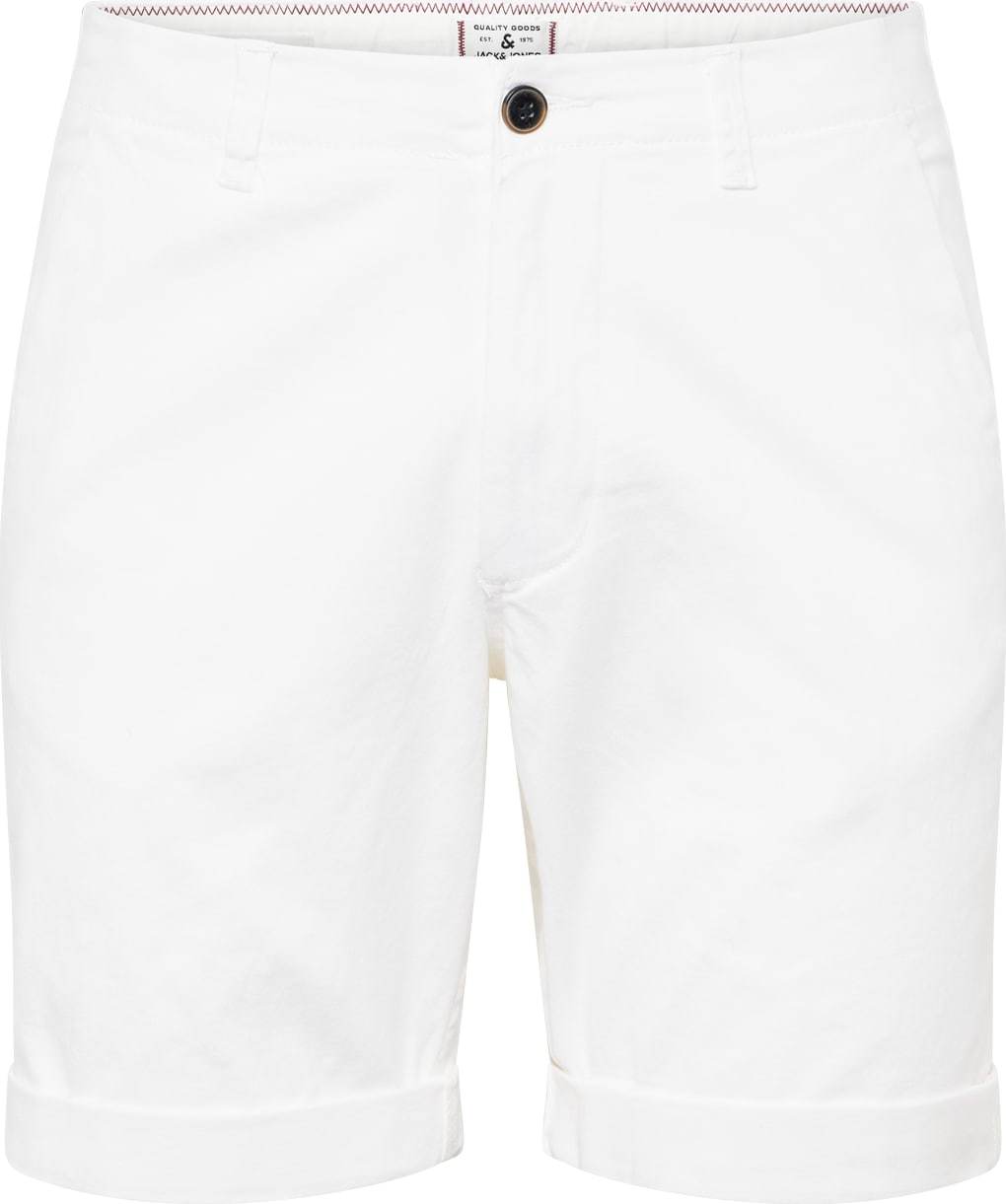 JACK & JONES Chino kalhoty 'DAVE' bílá