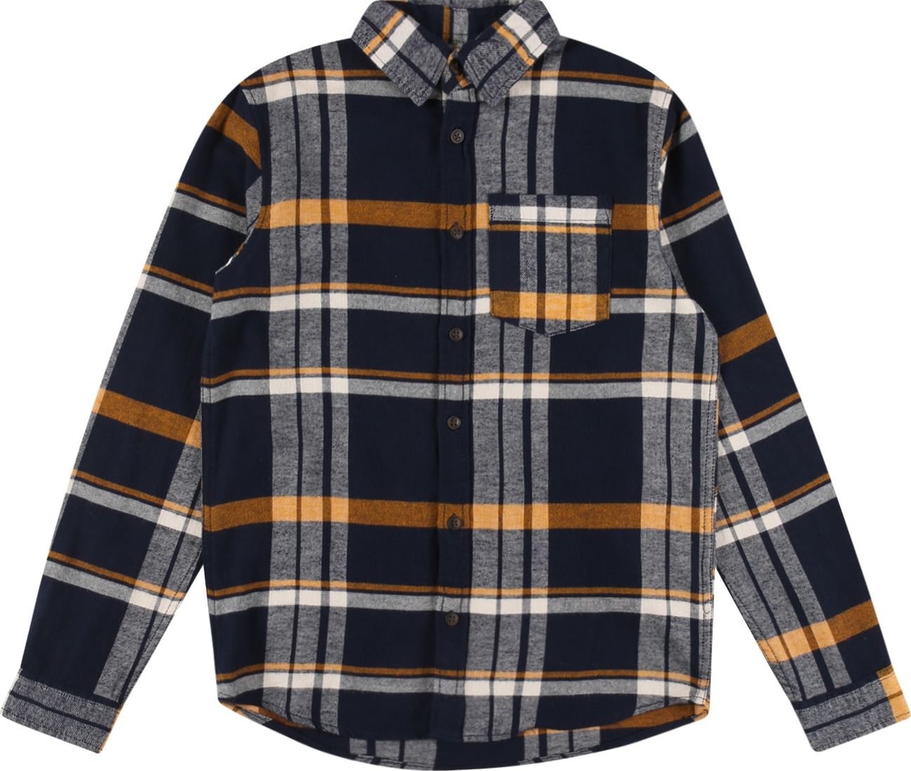 Jack & Jones Junior Košile 'Owen' modrá / šedá / oranžová / bílá