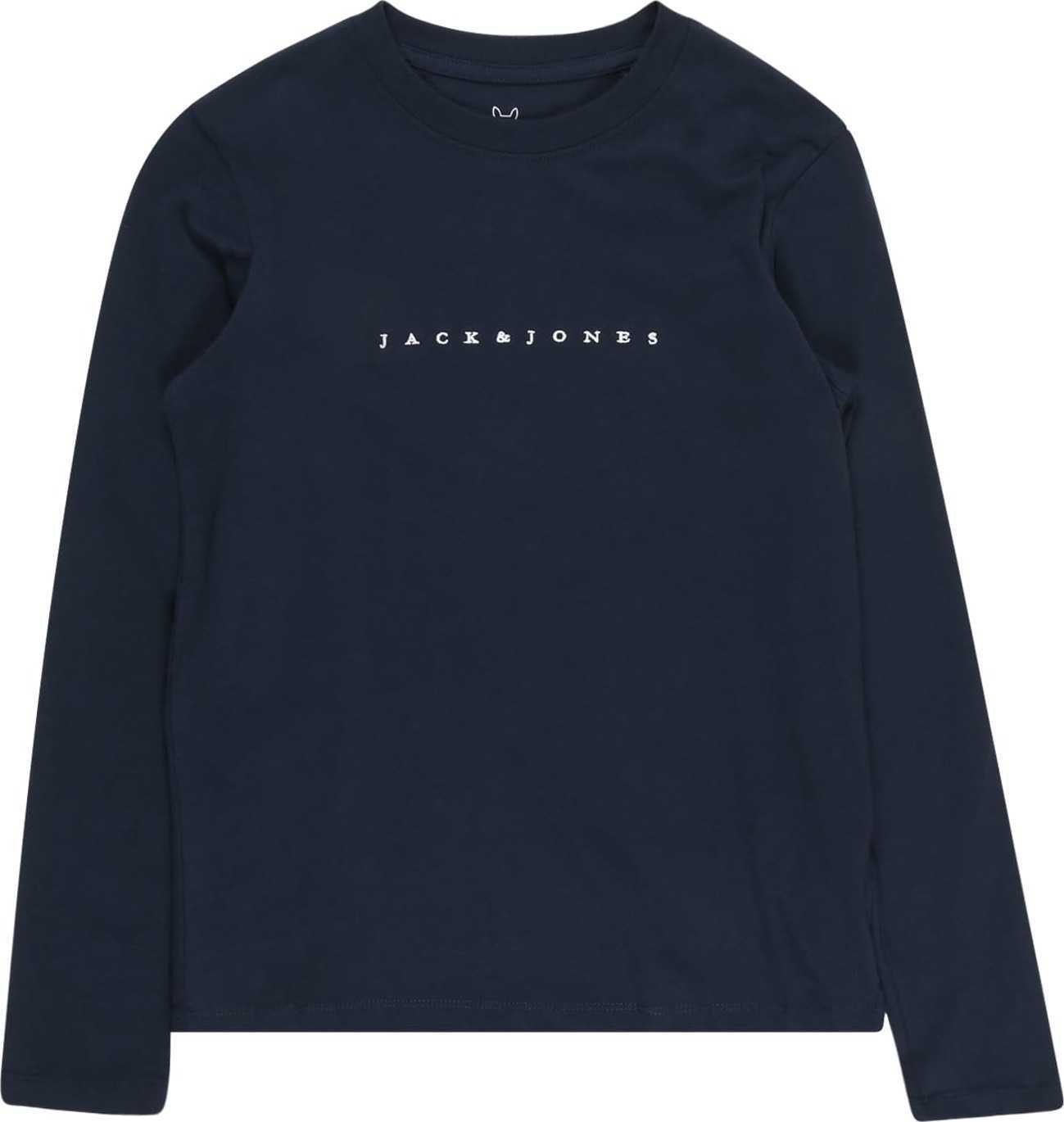 Jack & Jones Junior Tričko 'COPENHAGEN' námořnická modř / bílá