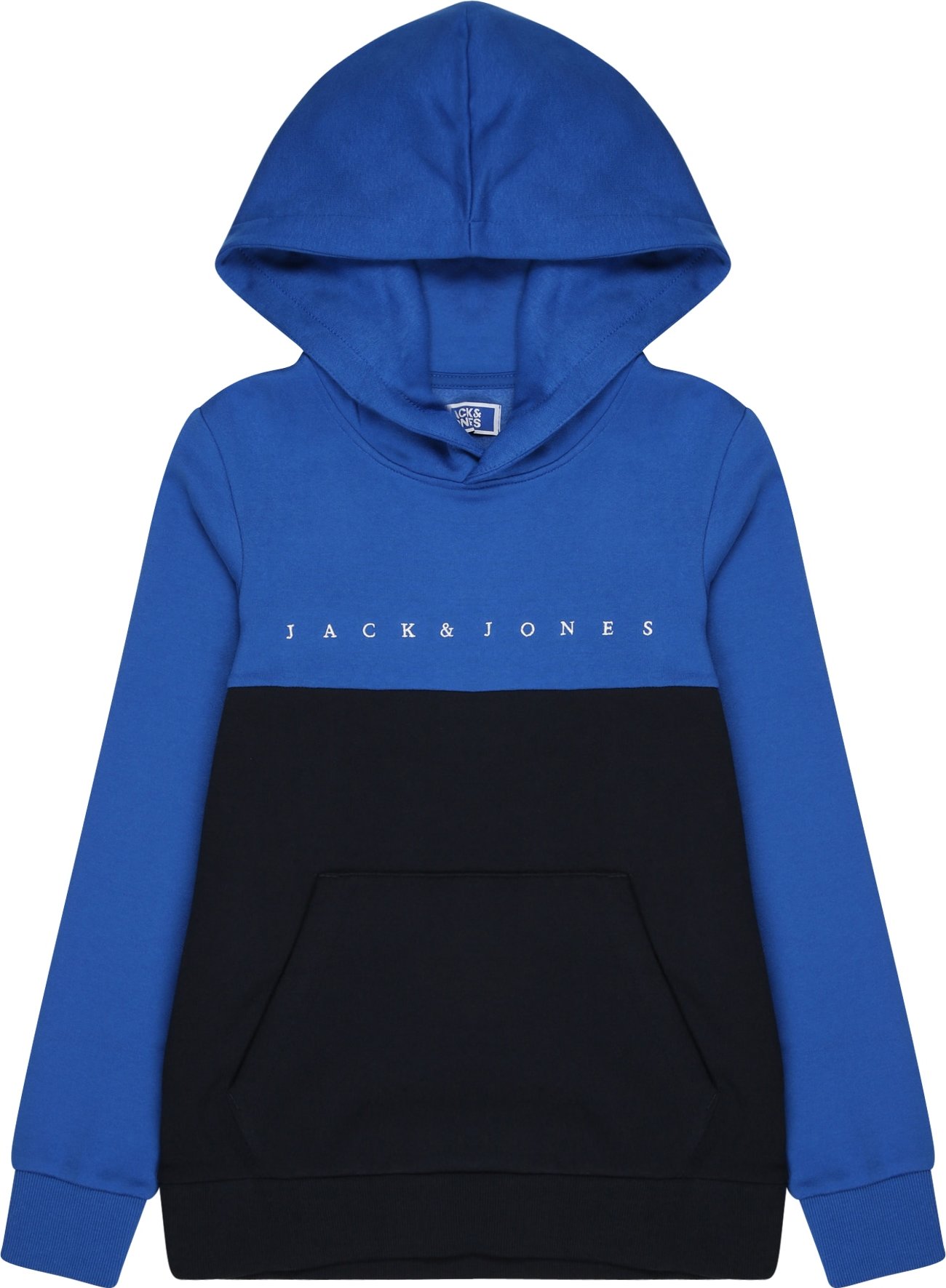 Jack & Jones Junior Mikina námořnická modř / safírová / bílá