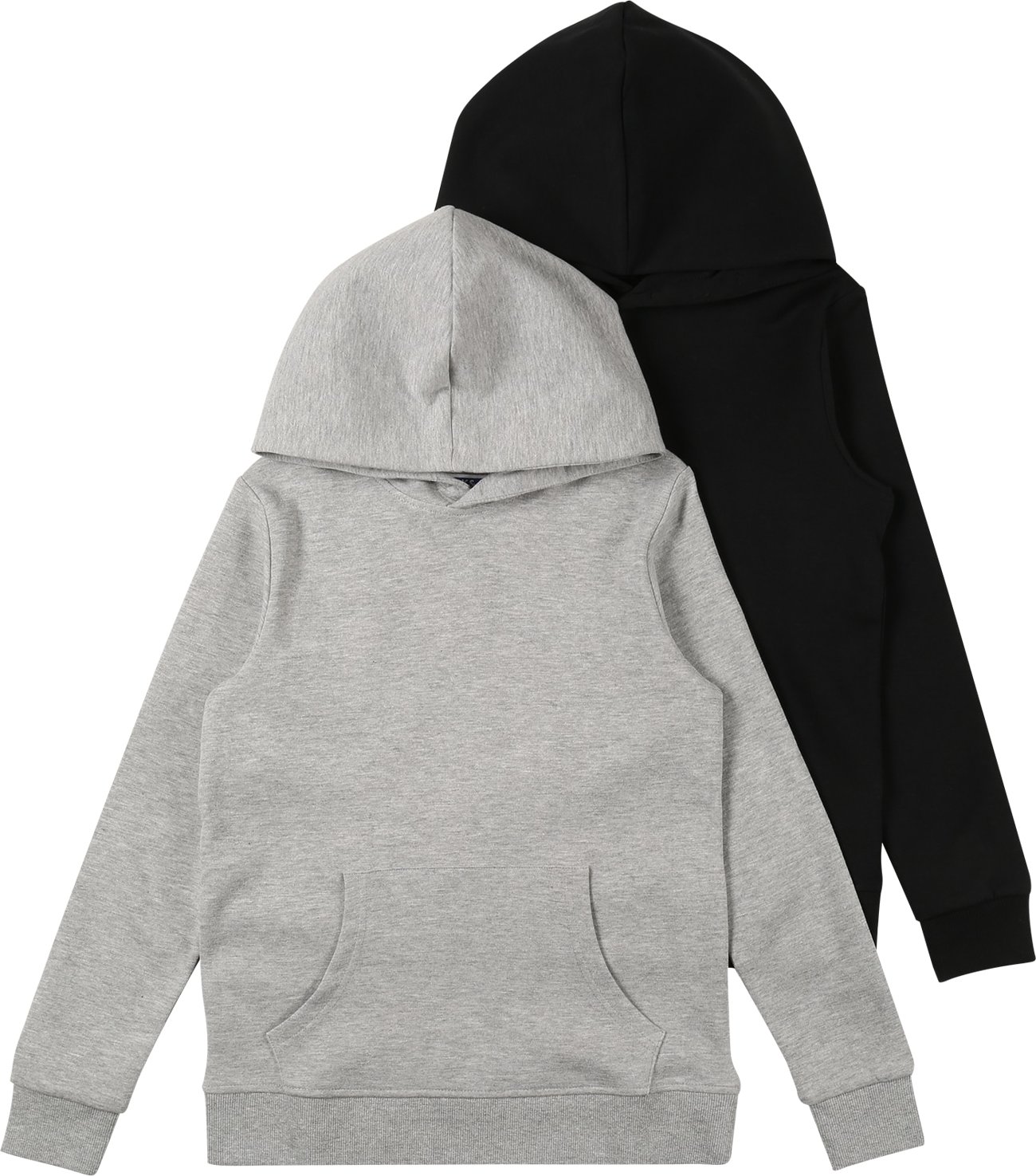 Jack & Jones Junior Mikina šedý melír / černá