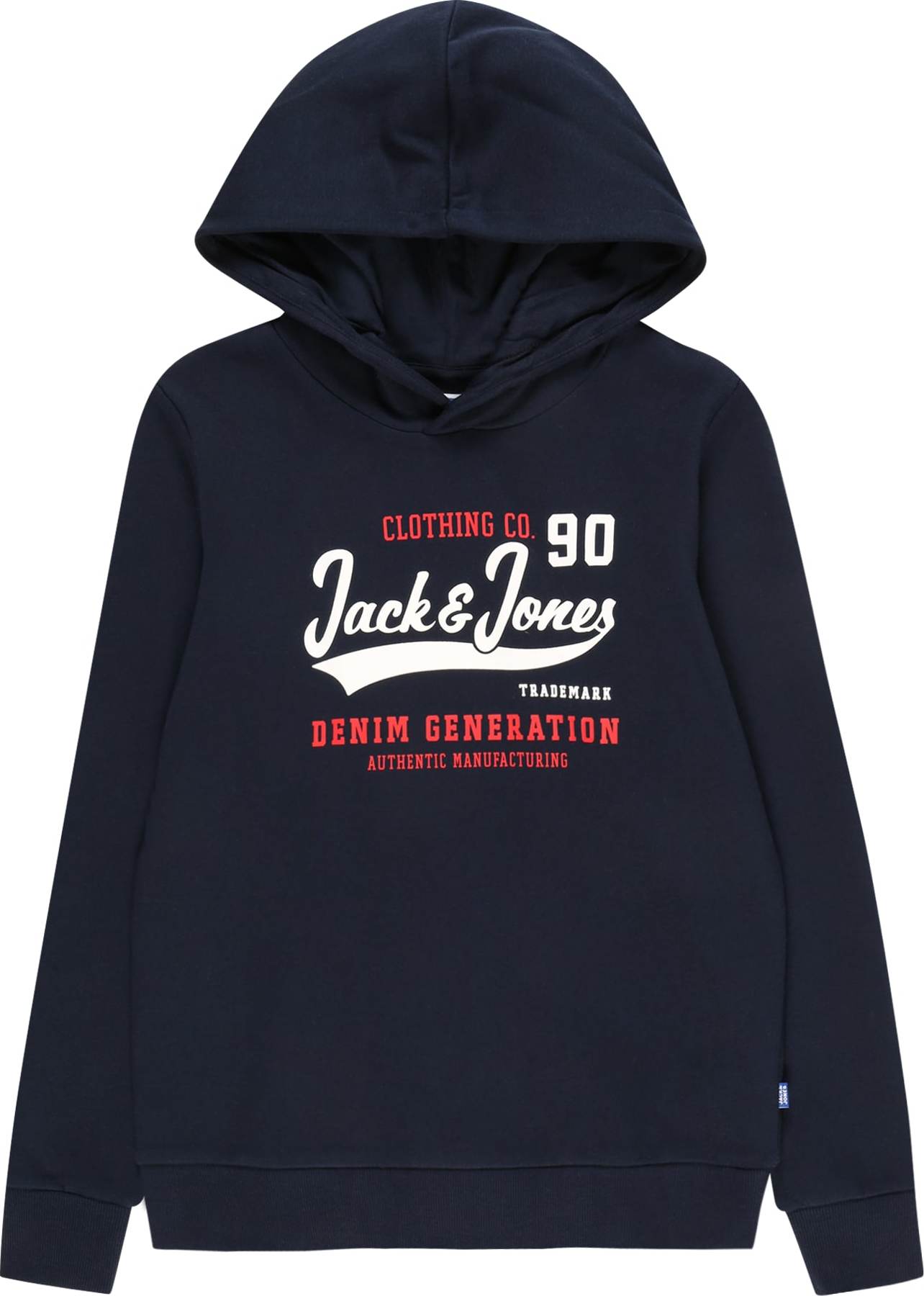 Jack & Jones Junior Mikina tmavě modrá / červená / bílá