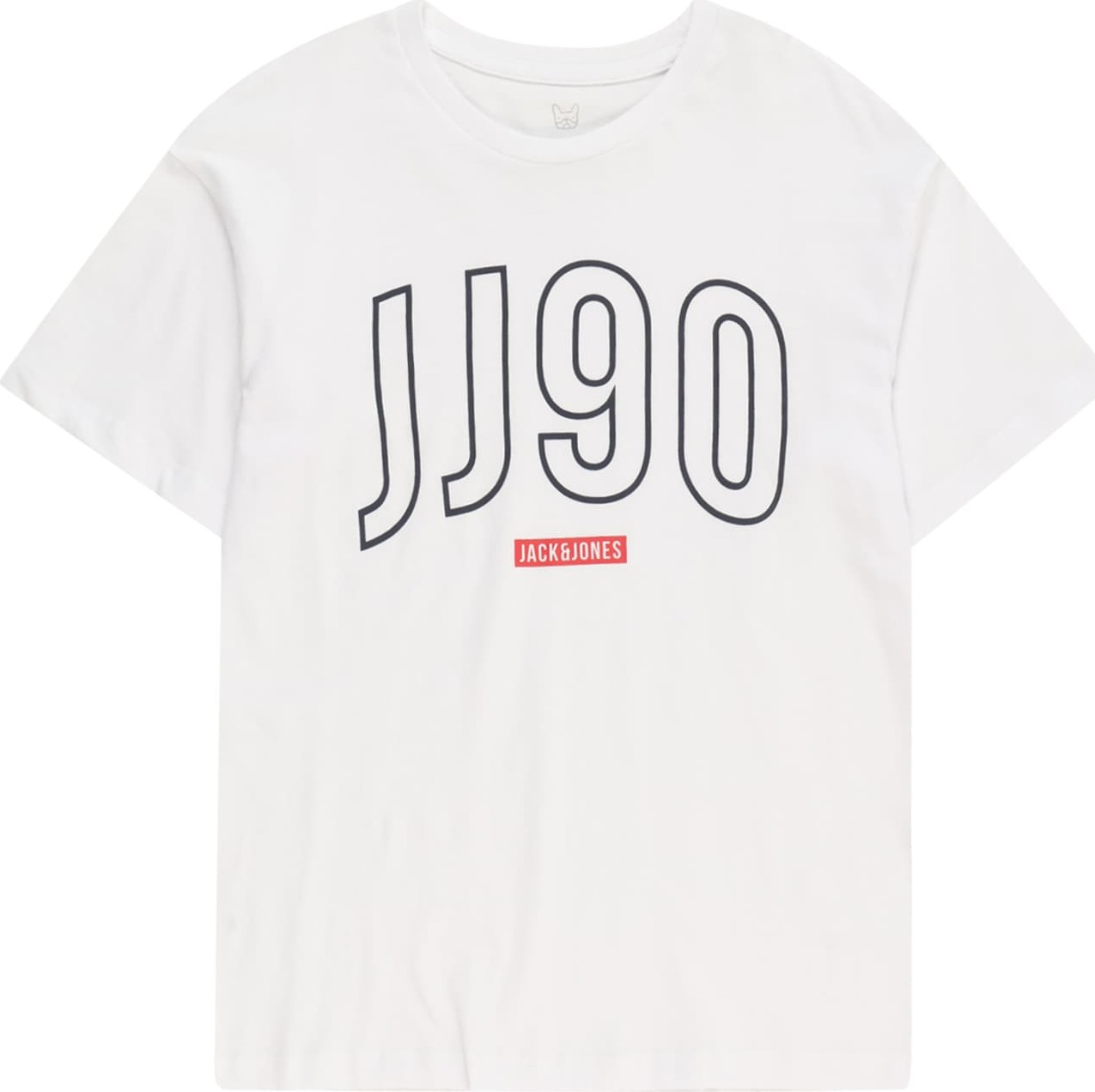 Jack & Jones Junior Tričko 'COLINN' noční modrá / světle červená / bílá