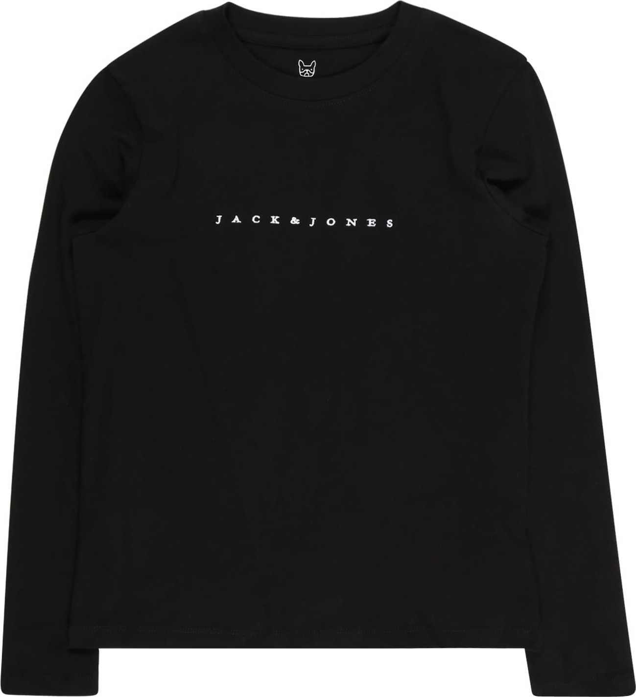 Jack & Jones Junior Tričko 'COPENHAGEN' černá / bílá