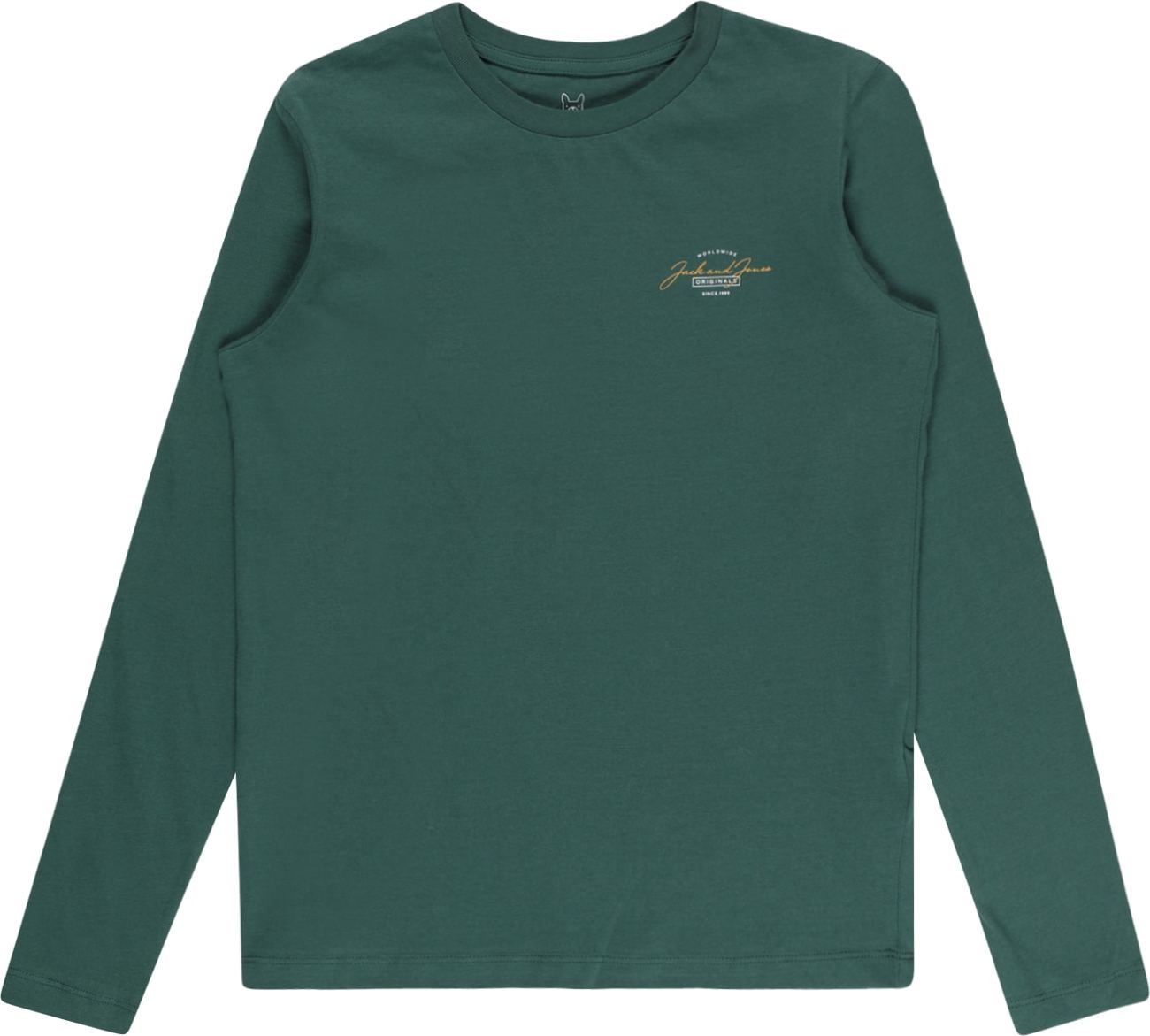 Jack & Jones Junior Tričko 'FERRY' khaki / oranžová / bílá