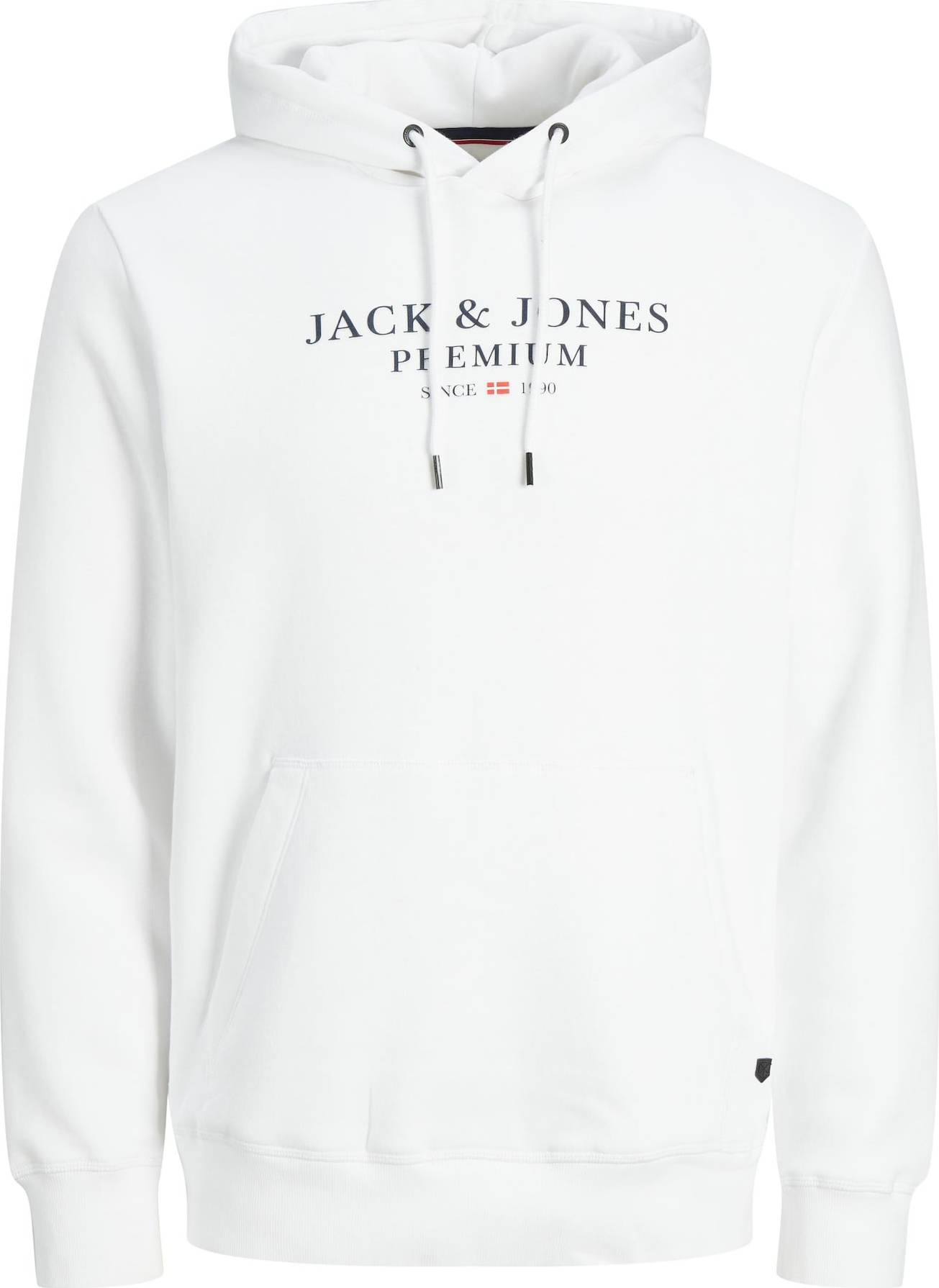 JACK & JONES Mikina 'Archie' červená / černá / bílá