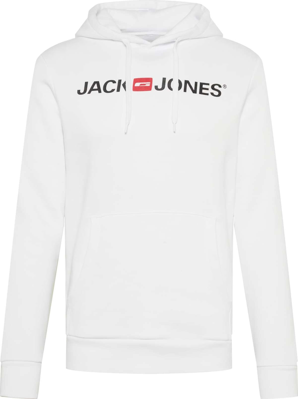 JACK & JONES Mikina červená / černá / bílá