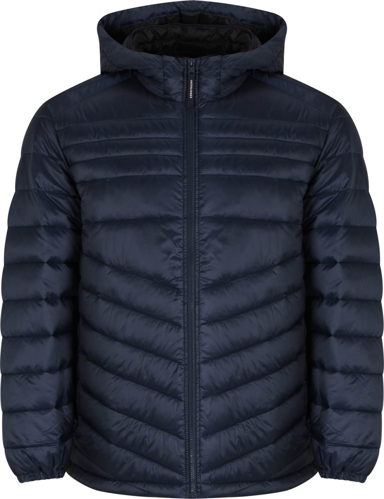 Jack & Jones Plus Přechodná bunda marine modrá / bílá