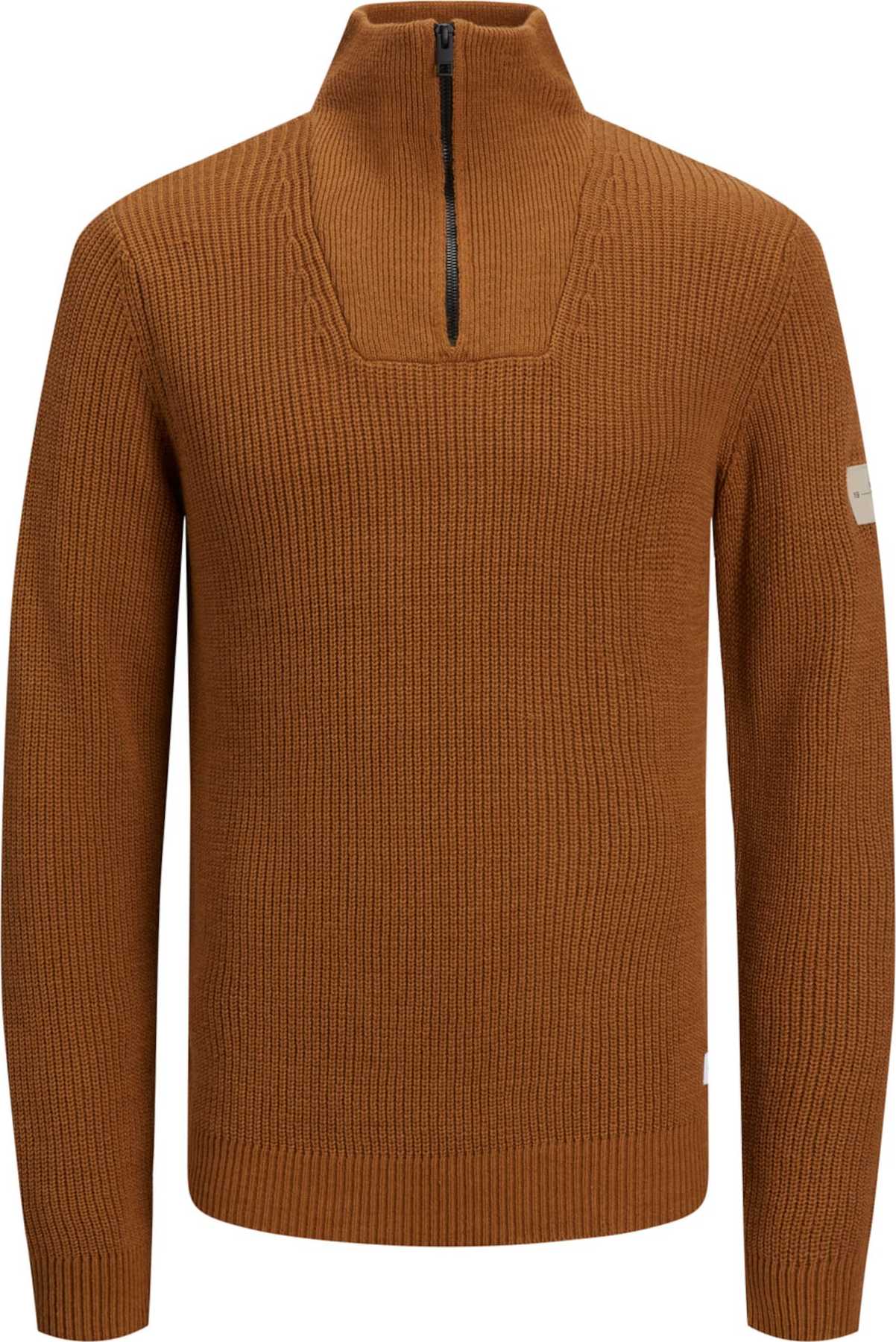 JACK & JONES Svetr 'PAUL' hnědá