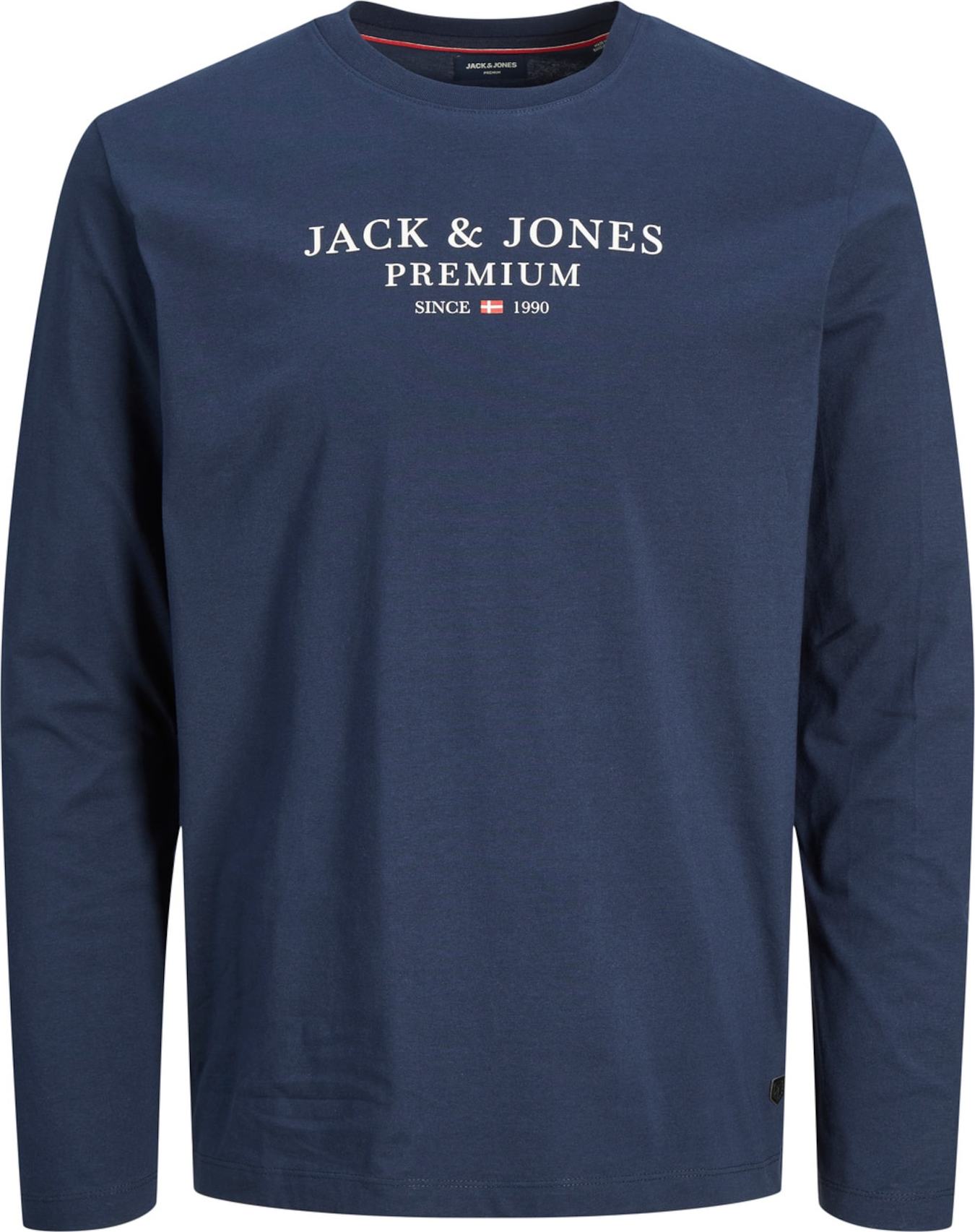 JACK & JONES Tričko 'BLUASTON' námořnická modř / červená / bílá