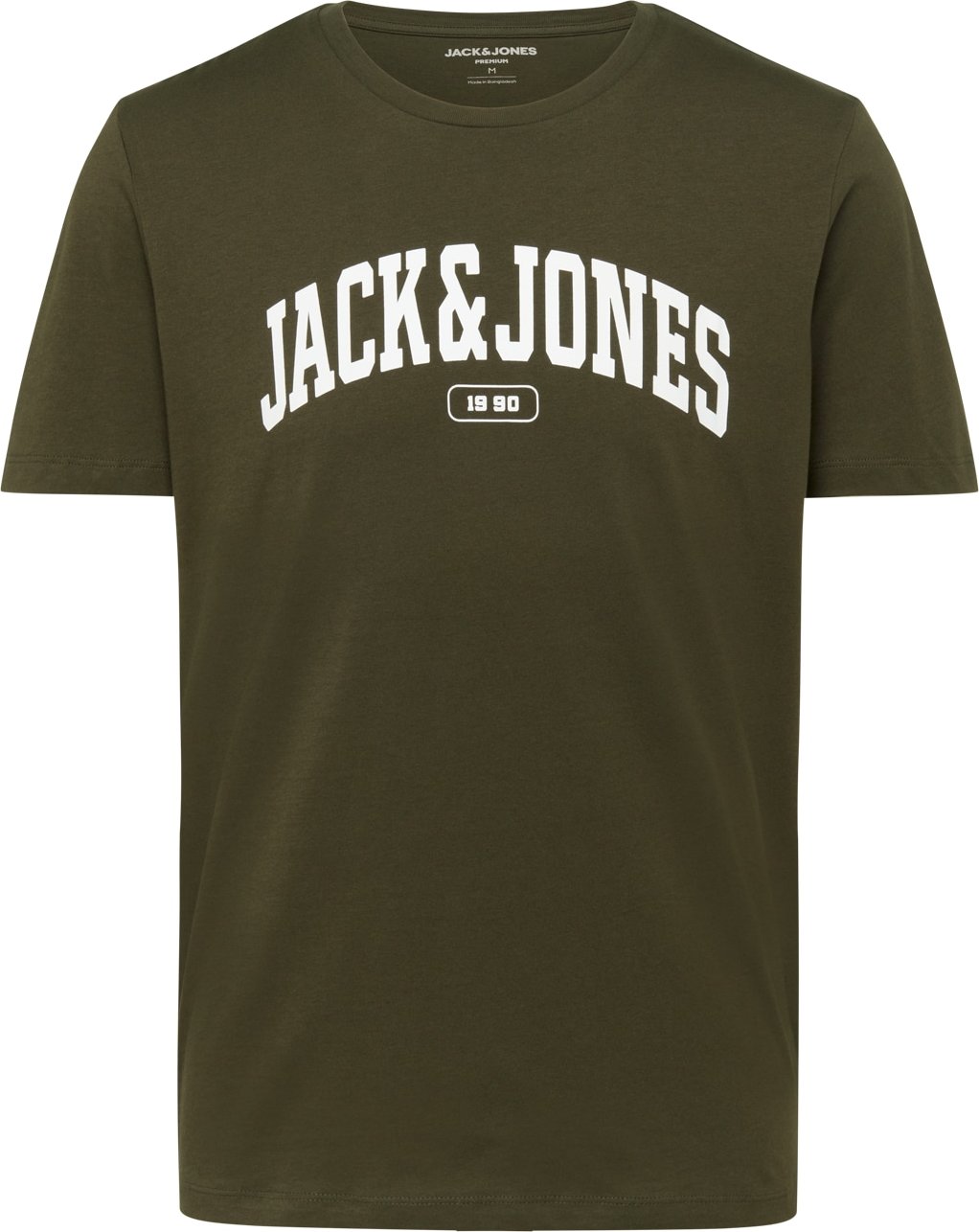 JACK & JONES Tričko 'BLUBOOSTER' olivová / bílá