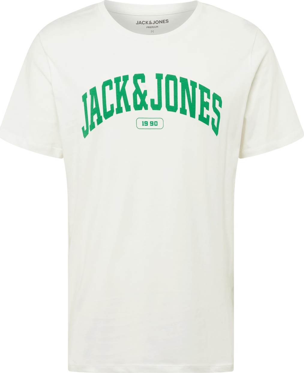 JACK & JONES Tričko 'BLUBOOSTER' zelená / bílá