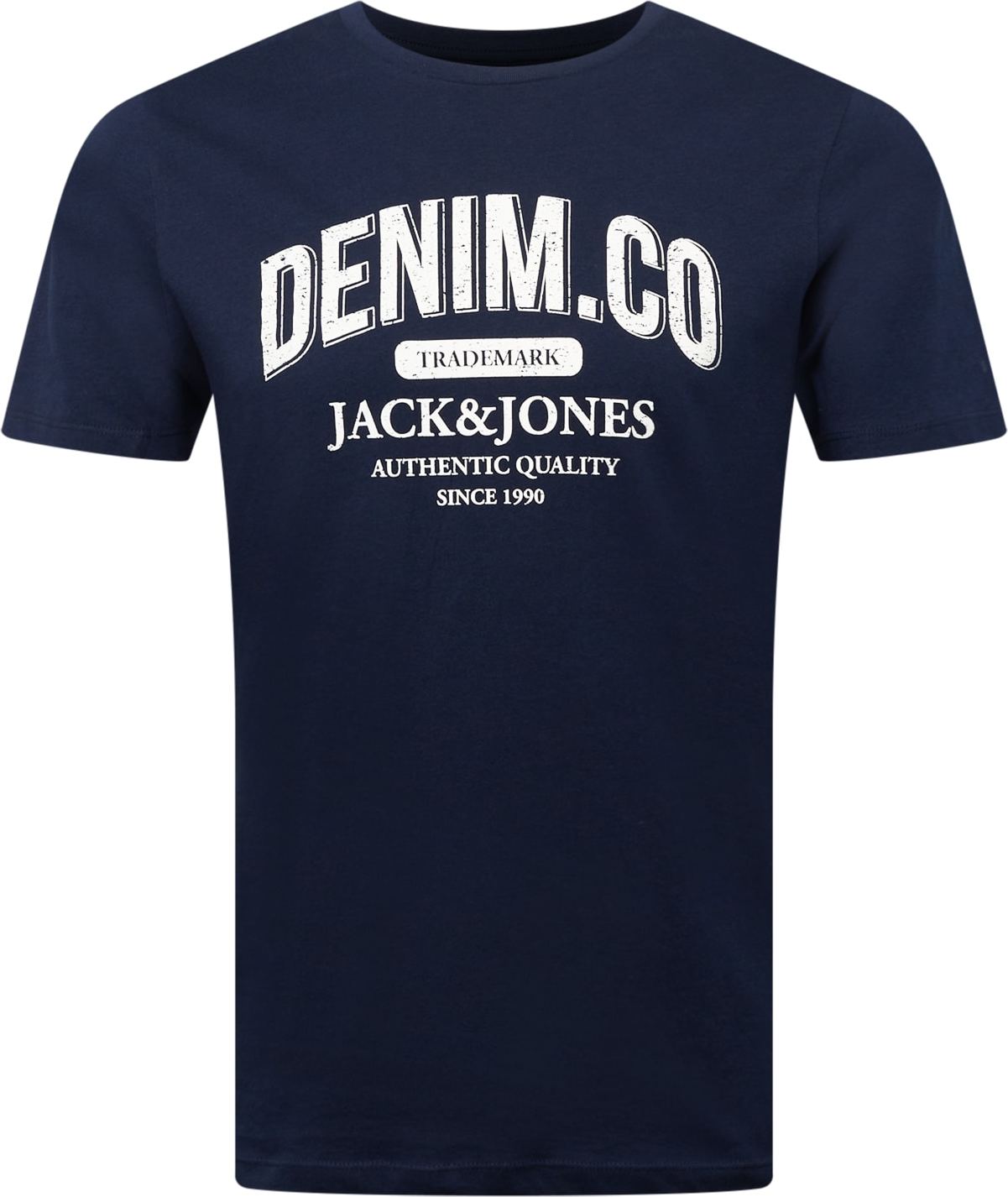 JACK & JONES Tričko námořnická modř / bílá