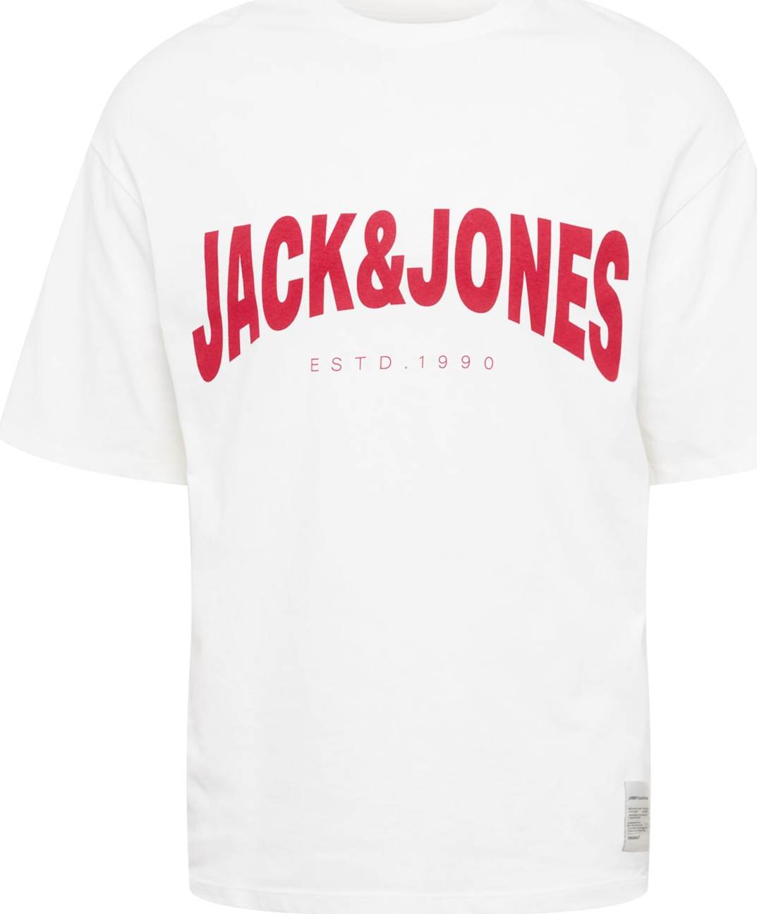 JACK & JONES Tričko 'RARCH' červená / bílá