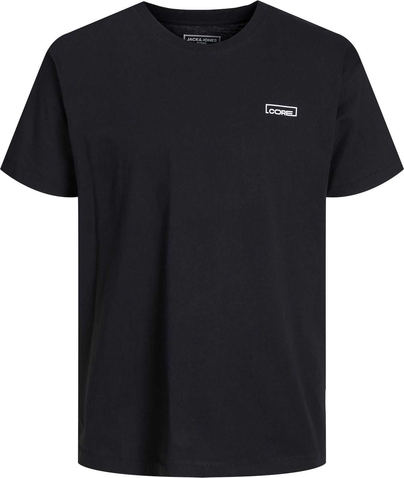 JACK & JONES Tričko 'SPACEY' nažloutlá / černá / bílá