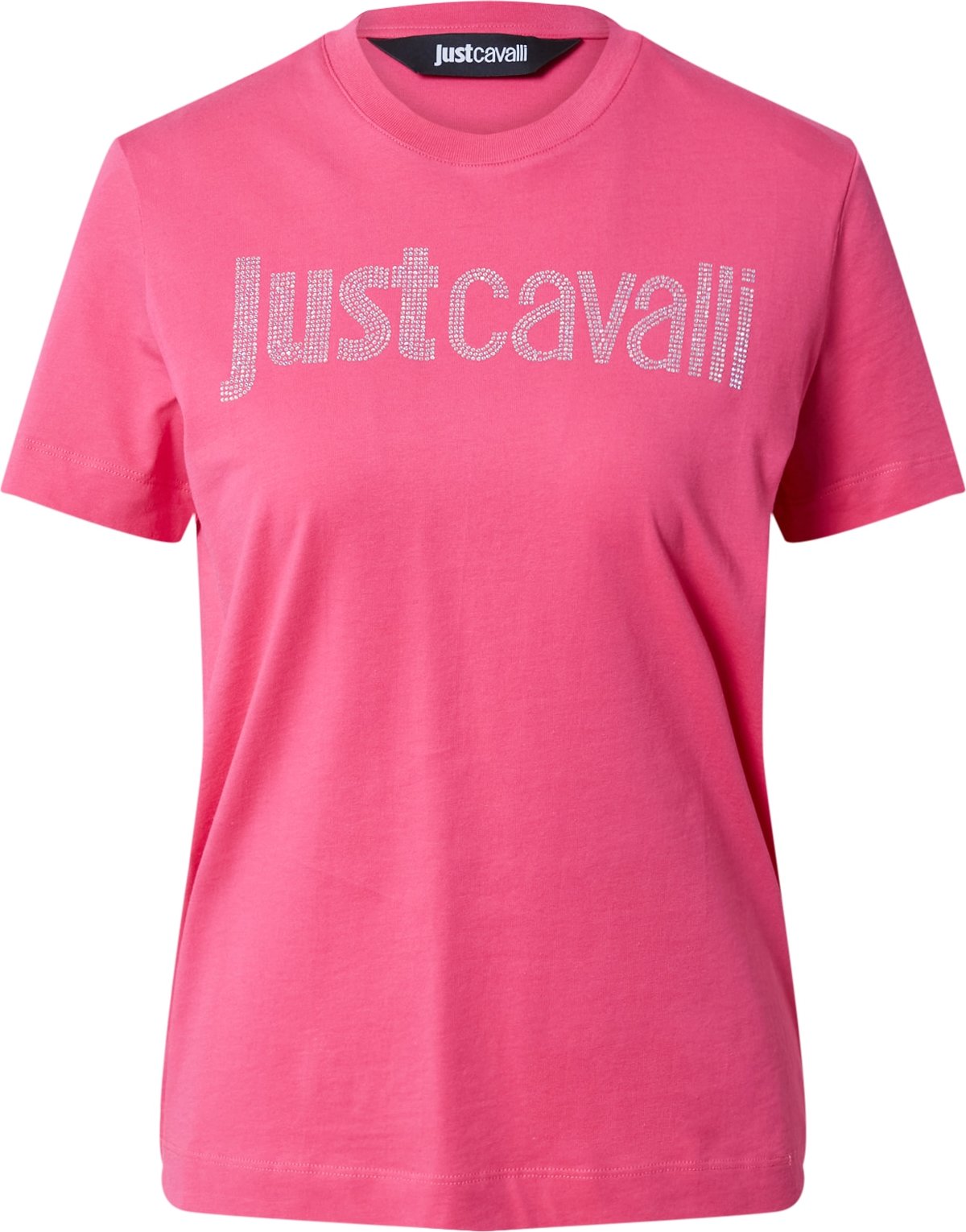 Just Cavalli Tričko stříbrně šedá / pink