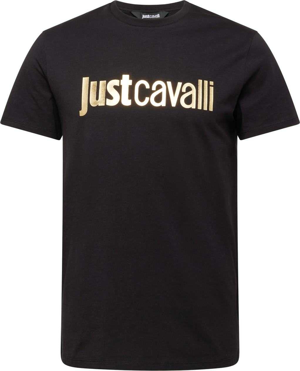 Just Cavalli Tričko zlatá / černá