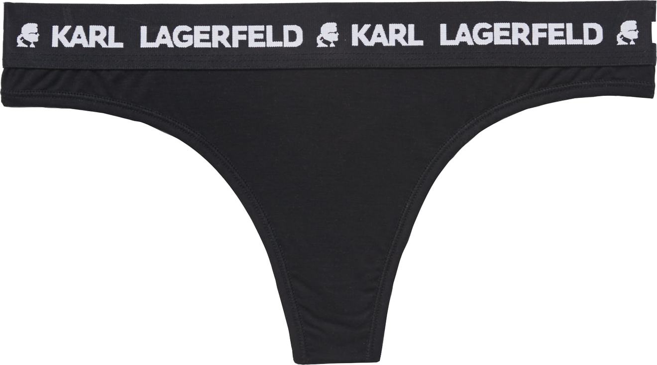 Karl Lagerfeld Tanga černá / bílá